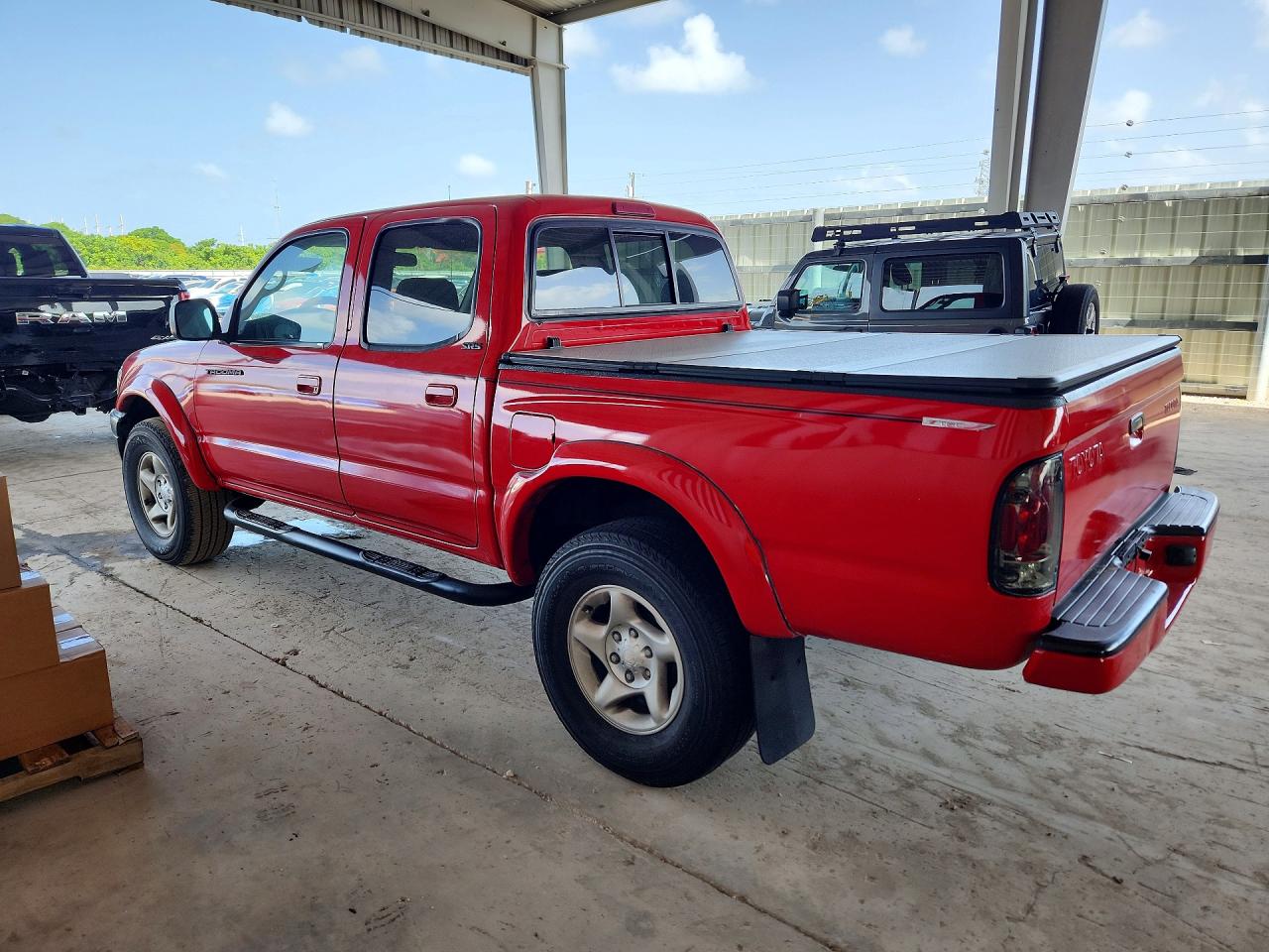 2003 Toyota Tacoma Double Cab Prerunner Red vin: 5TEGN92N43Z199331