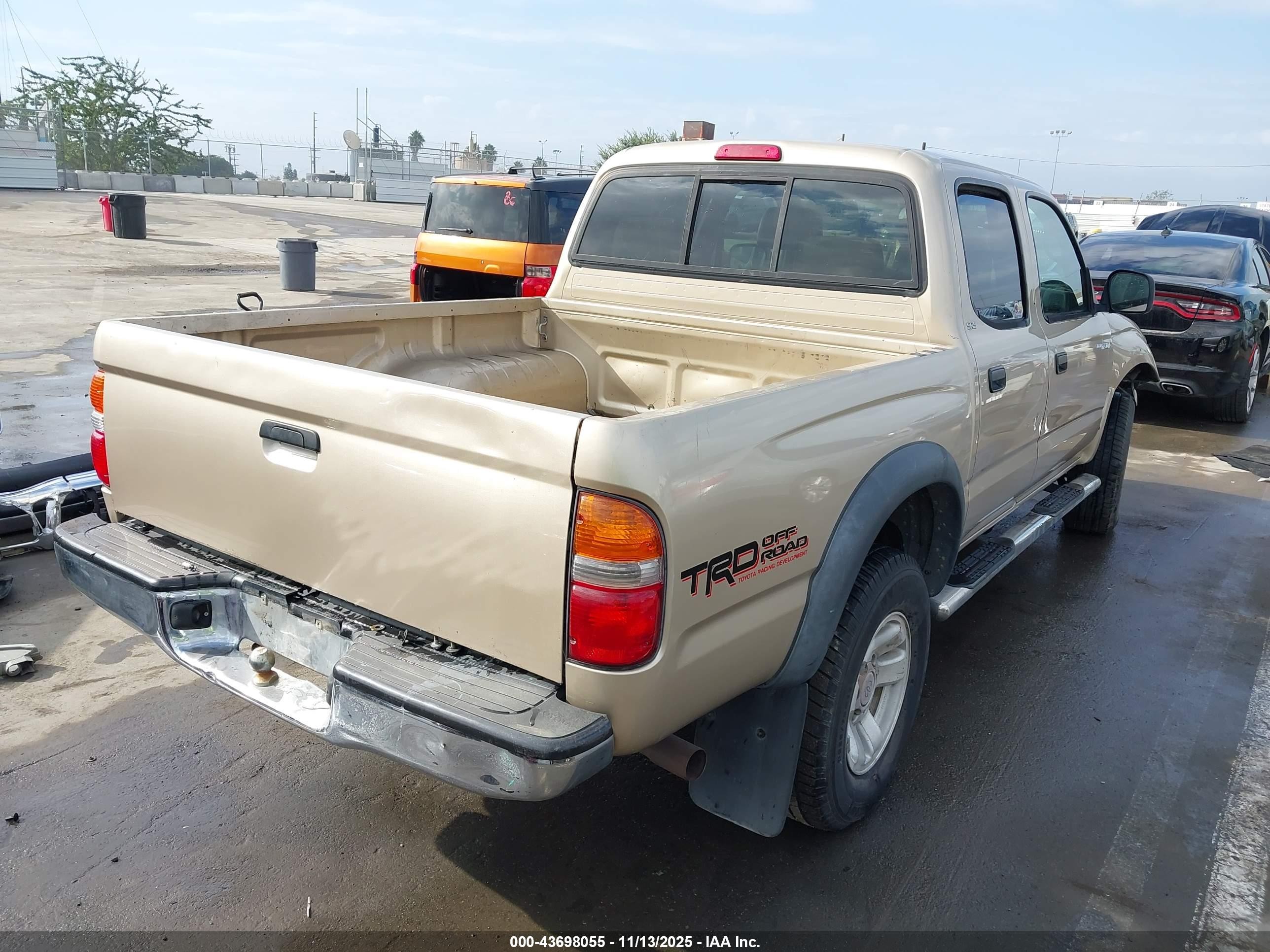 2004 Toyota Tacoma Prerunner V6 Желто-коричневый vin: 5TEGN92N44Z387218