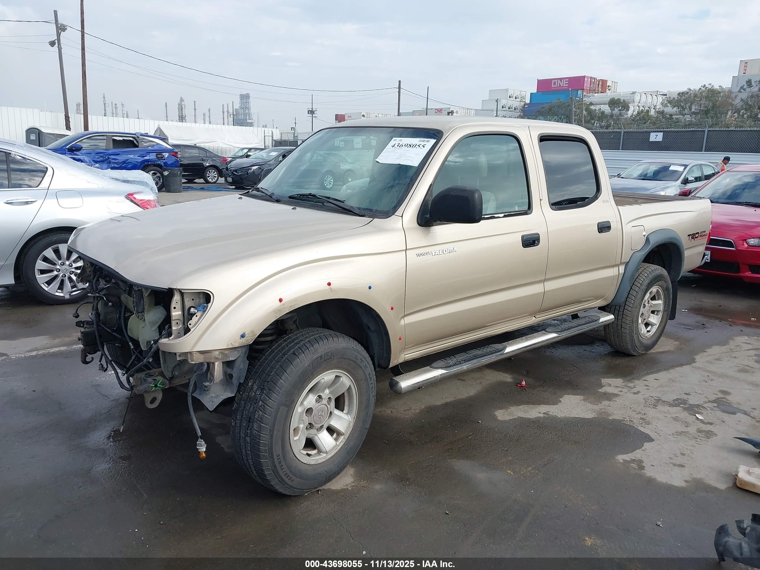 2004 Toyota Tacoma Prerunner V6 Желто-коричневый vin: 5TEGN92N44Z387218
