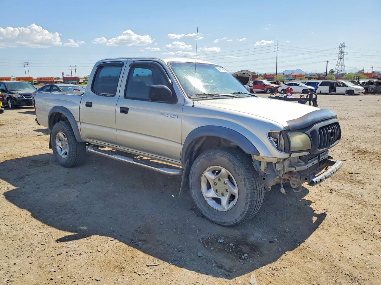 2004 Toyota Tacoma Double Cab Prerunner Gray vin: 5TEGN92N44Z459972