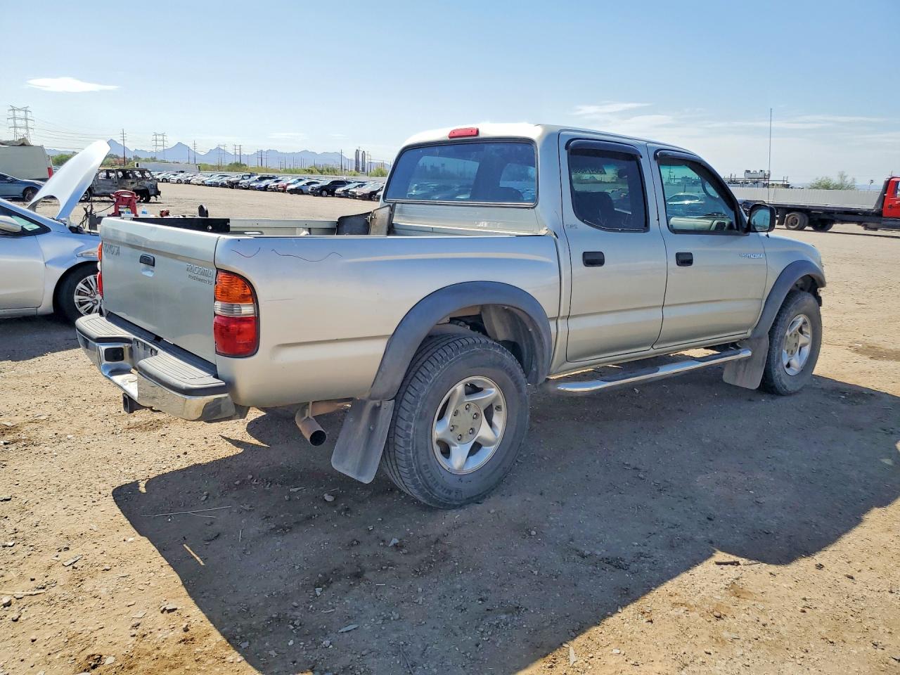 2004 Toyota Tacoma Double Cab Prerunner Gray vin: 5TEGN92N44Z459972