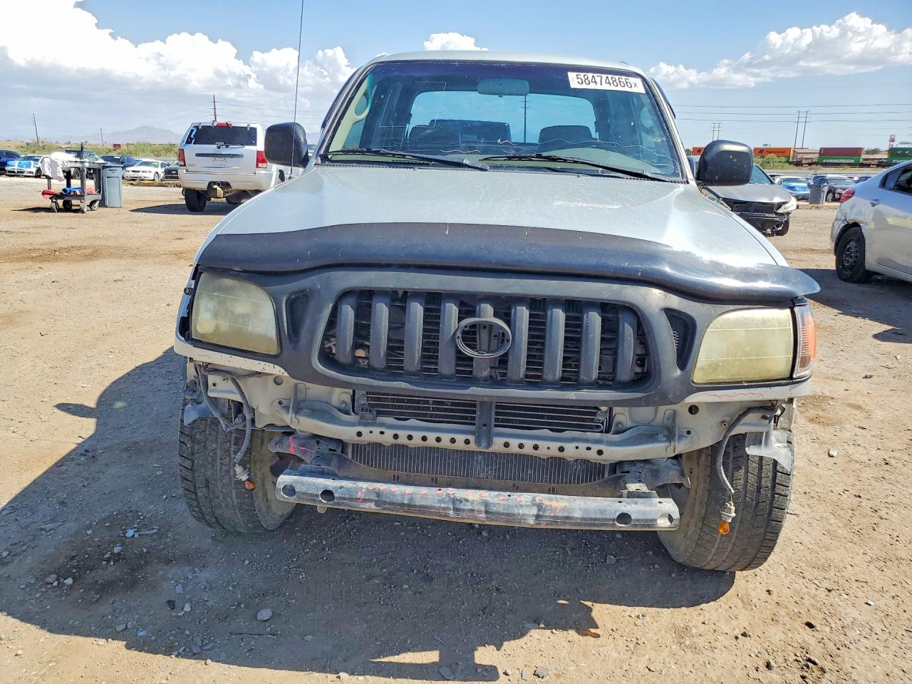 2004 Toyota Tacoma Double Cab Prerunner Gray vin: 5TEGN92N44Z459972