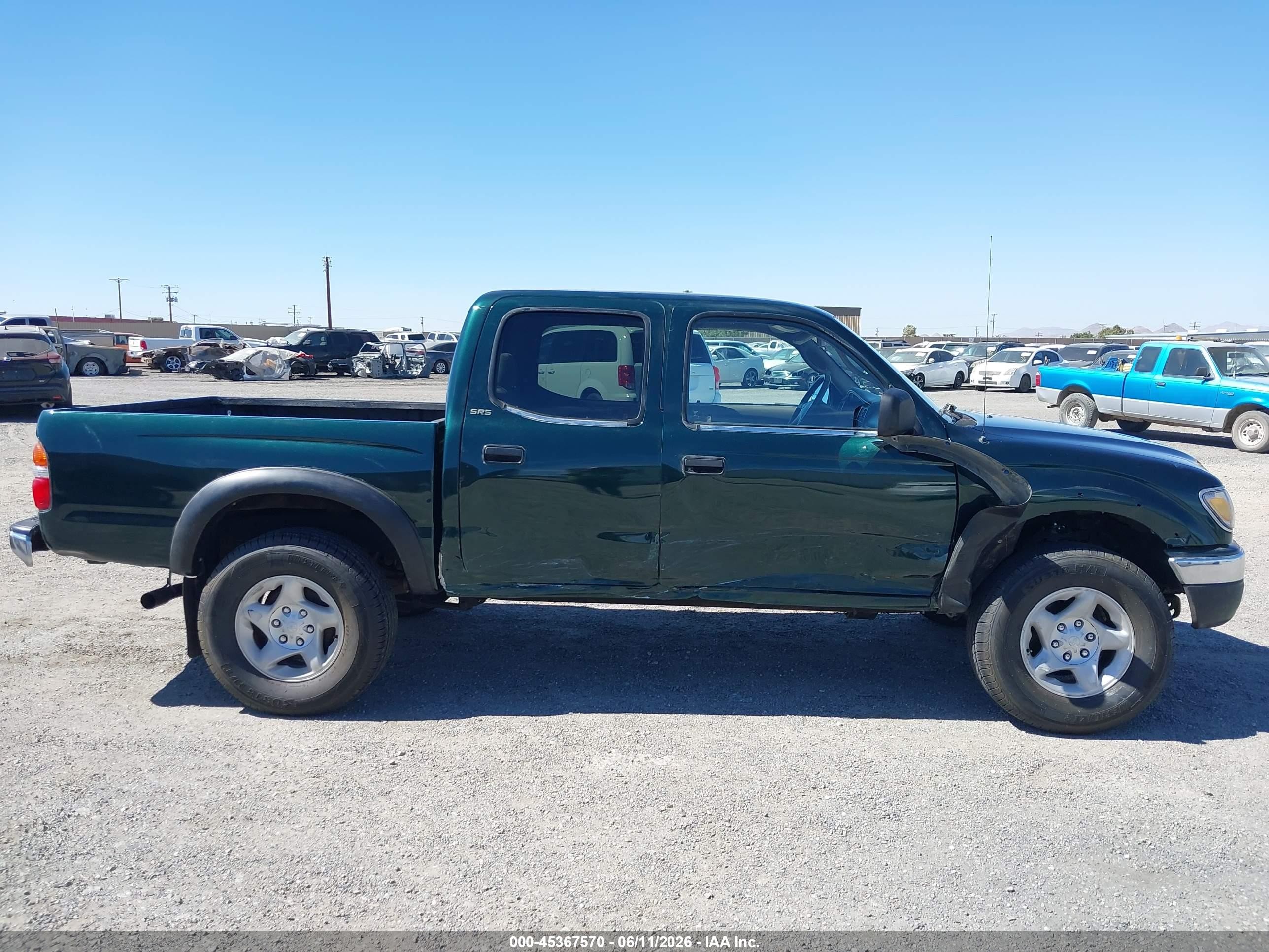 2002 Toyota Tacoma Prerunner V6 Green vin: 5TEGN92N52Z052076