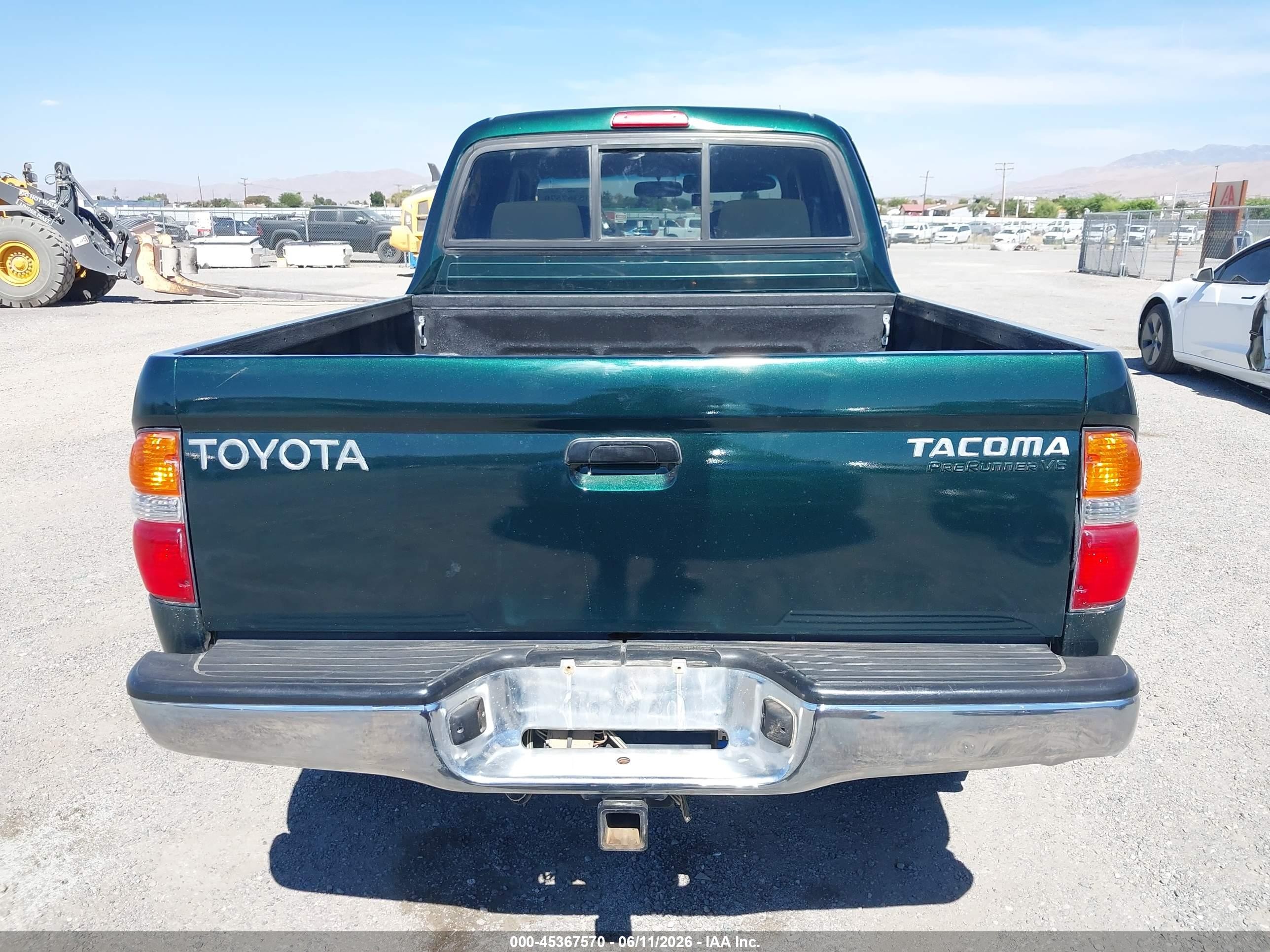 2002 Toyota Tacoma Prerunner V6 Green vin: 5TEGN92N52Z052076