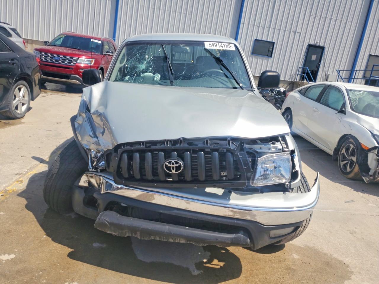 2002 Toyota Tacoma Double Cab Prerunner Silver vin: 5TEGN92N52Z084798