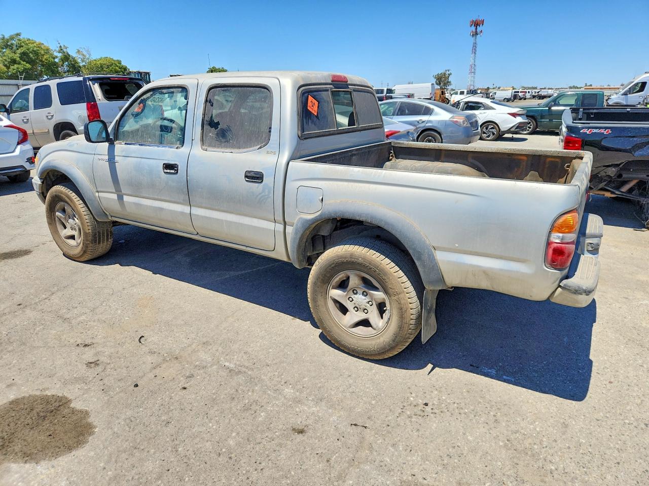 2002 Toyota Tacoma Double Cab Prerunner Silver vin: 5TEGN92N52Z132056