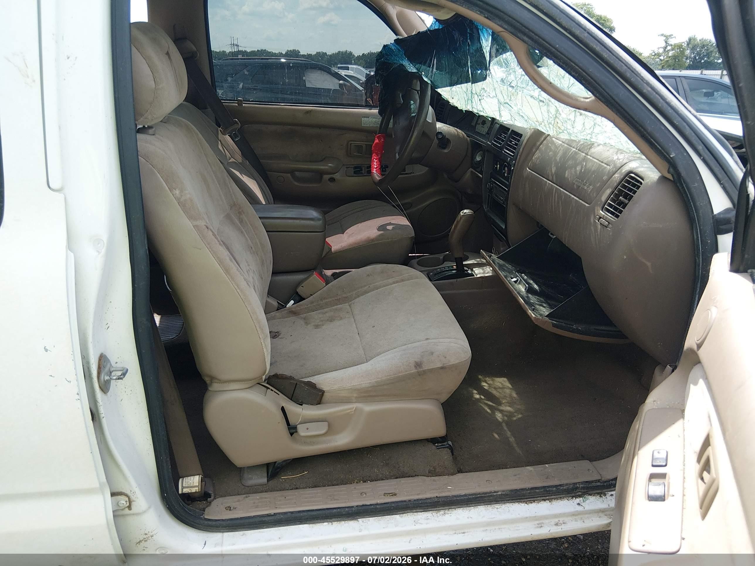 2003 Toyota Tacoma Prerunner V6 White vin: 5TEGN92N53Z242798