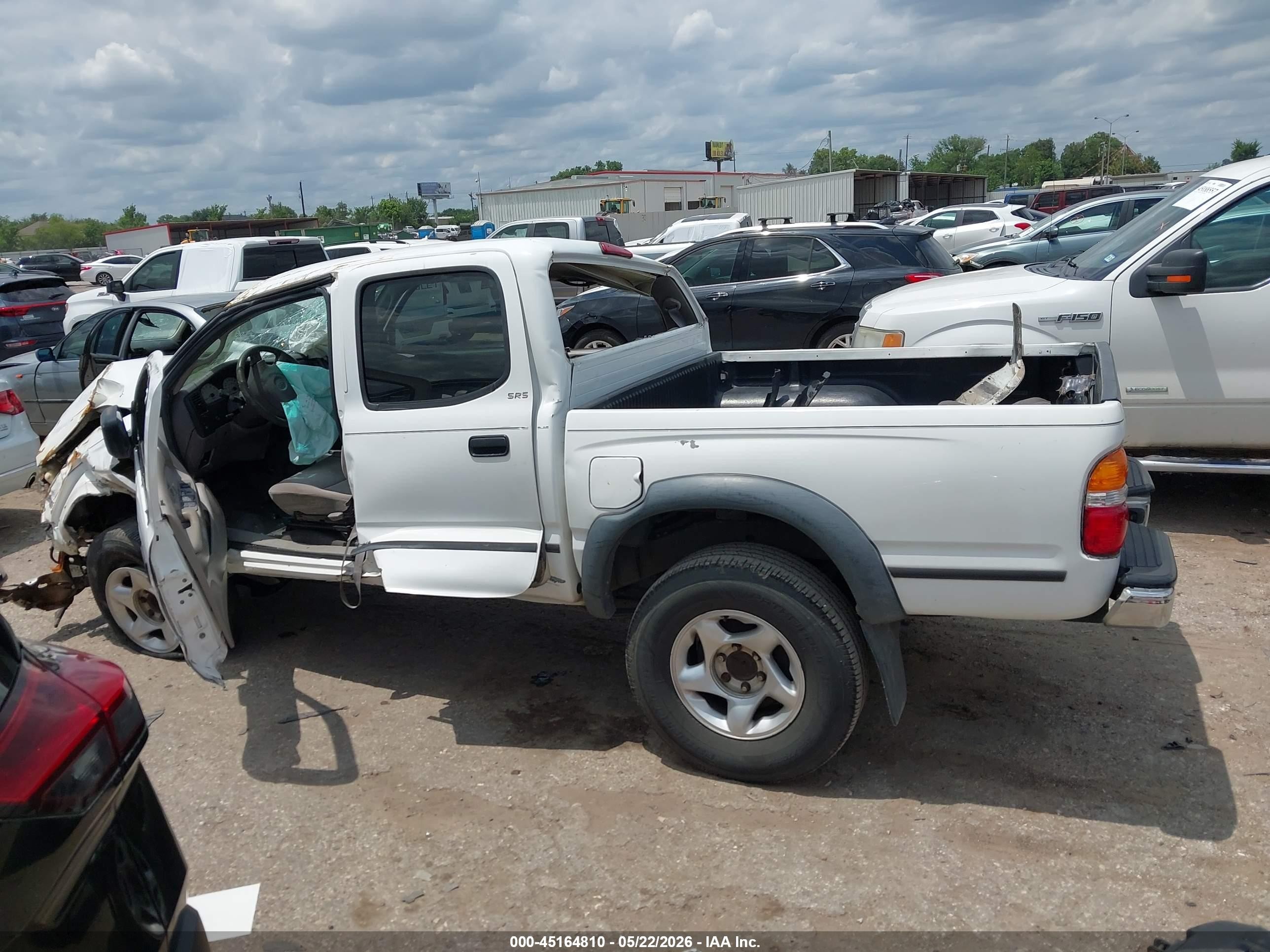 2003 Toyota Tacoma Prerunner V6 White vin: 5TEGN92N53Z266079