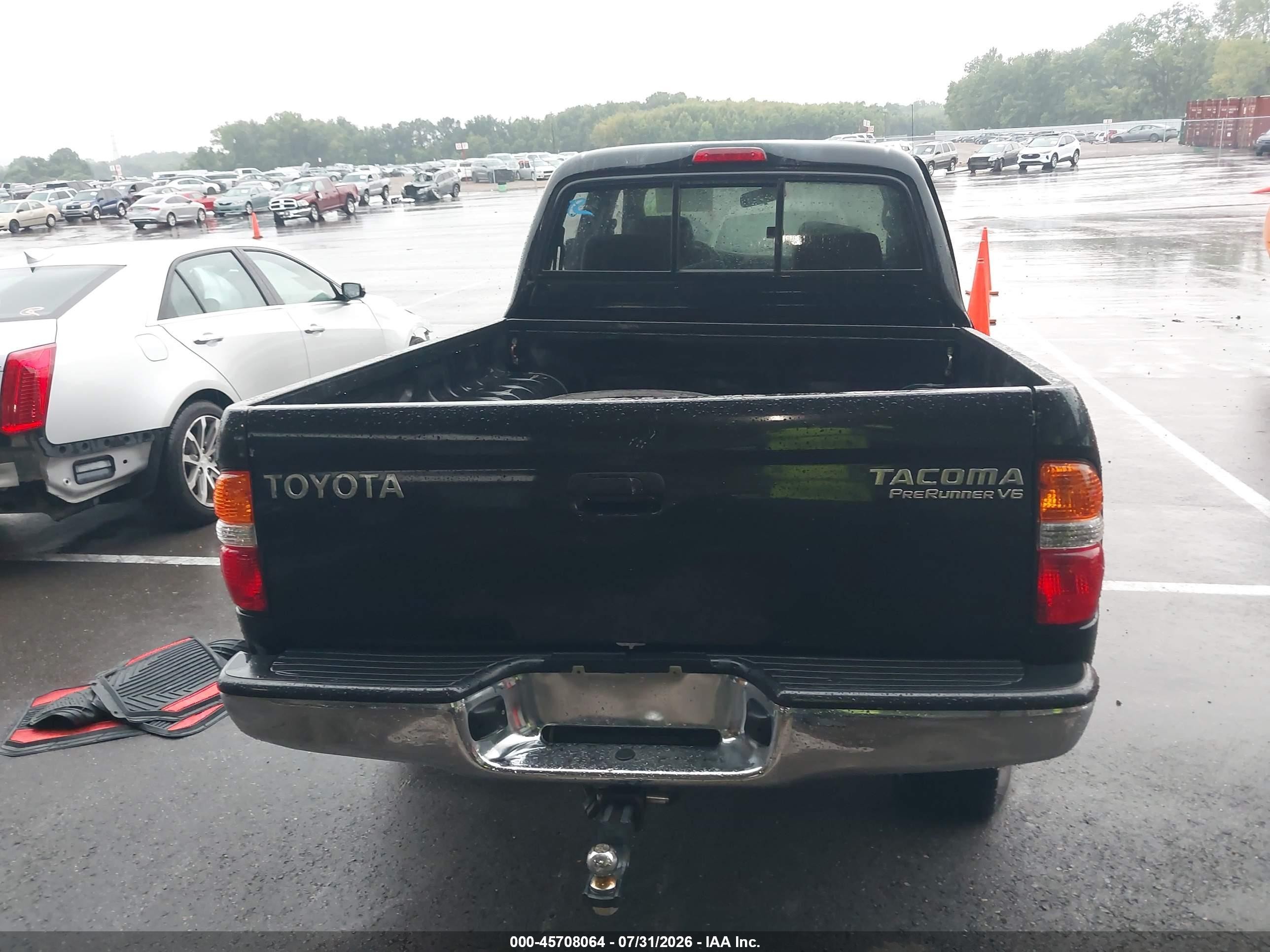 2004 Toyota Tacoma Prerunner V6 Black vin: 5TEGN92N54Z395991