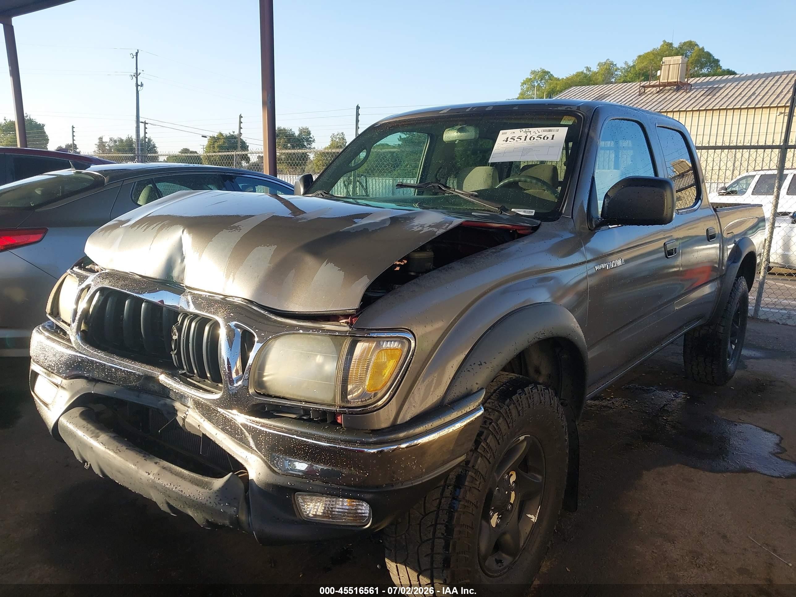 2004 Toyota Tacoma Prerunner V6 Gray vin: 5TEGN92N54Z435731