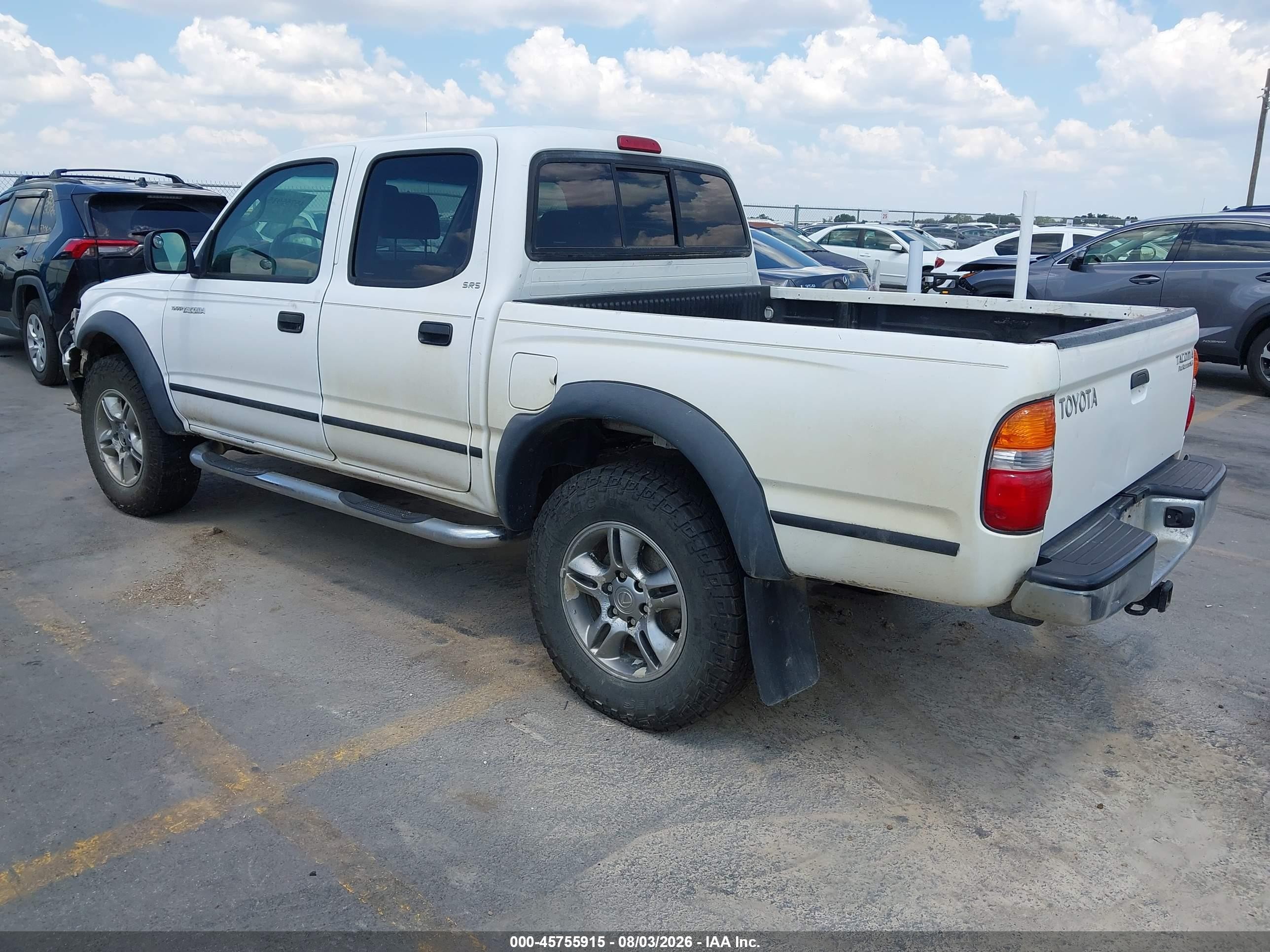 2004 Toyota Tacoma Prerunner V6 White vin: 5TEGN92N54Z459320