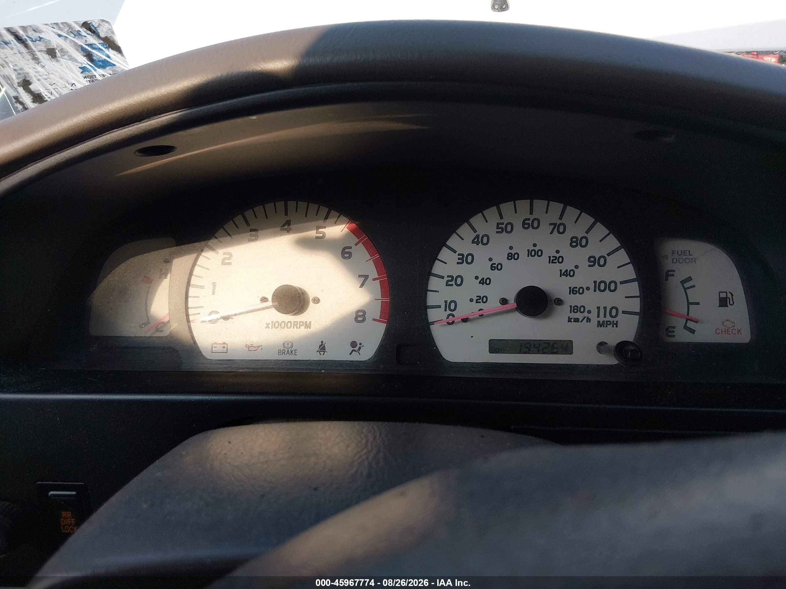 2002 Toyota Tacoma Prerunner V6 White vin: 5TEGN92N62Z070425