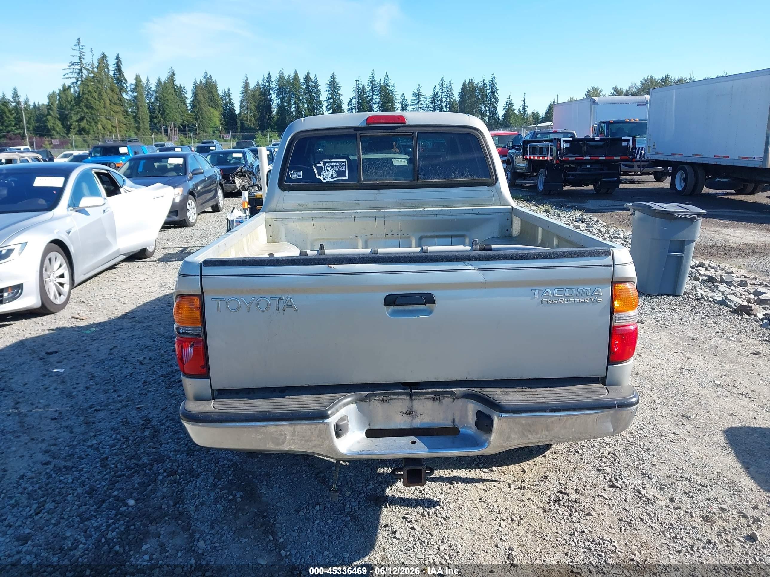 2002 Toyota Tacoma Prerunner V6 Gray vin: 5TEGN92N62Z890858