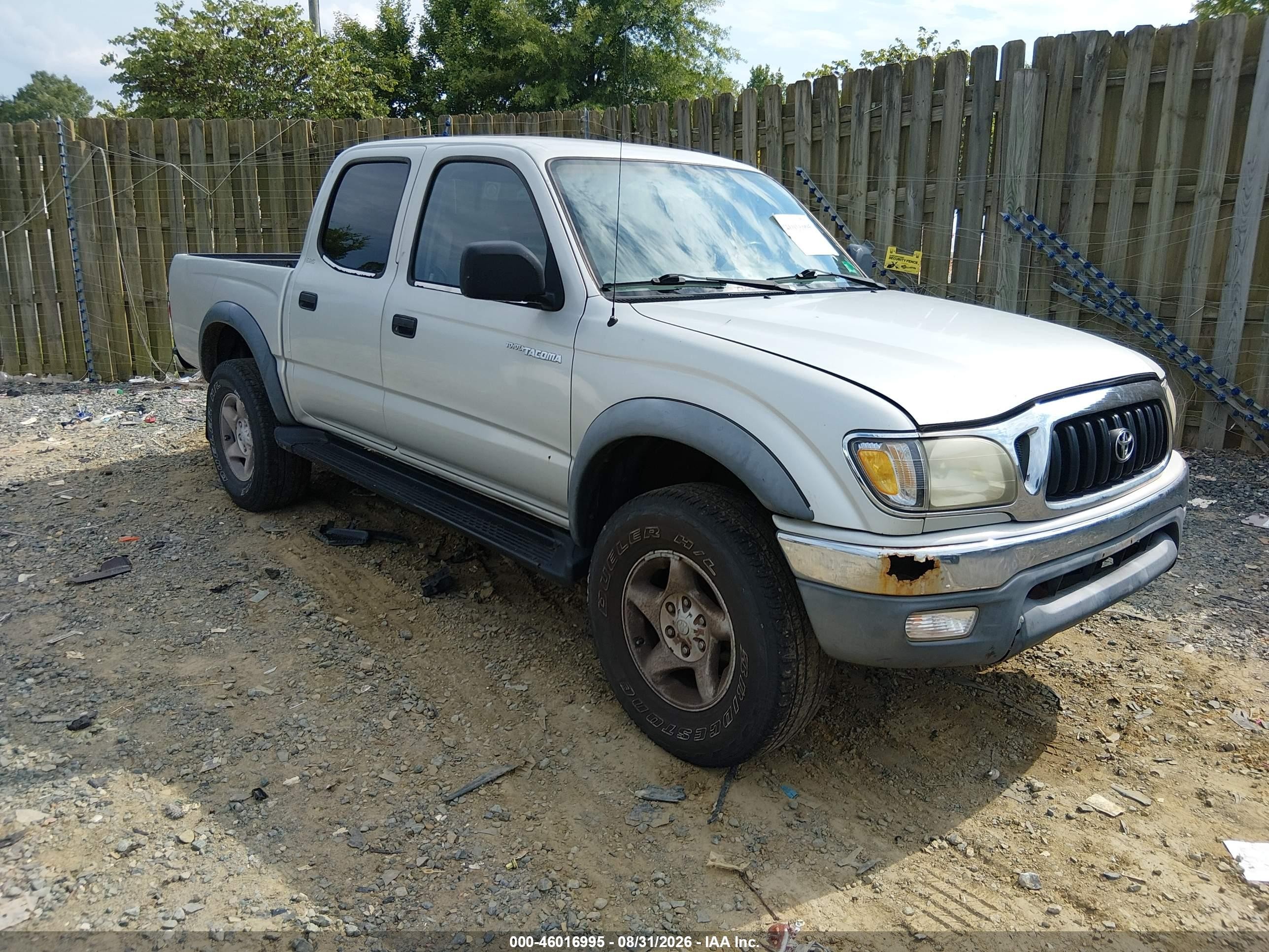 2002 Toyota Tacoma Prerunner V6 Silver vin: 5TEGN92N62Z898202