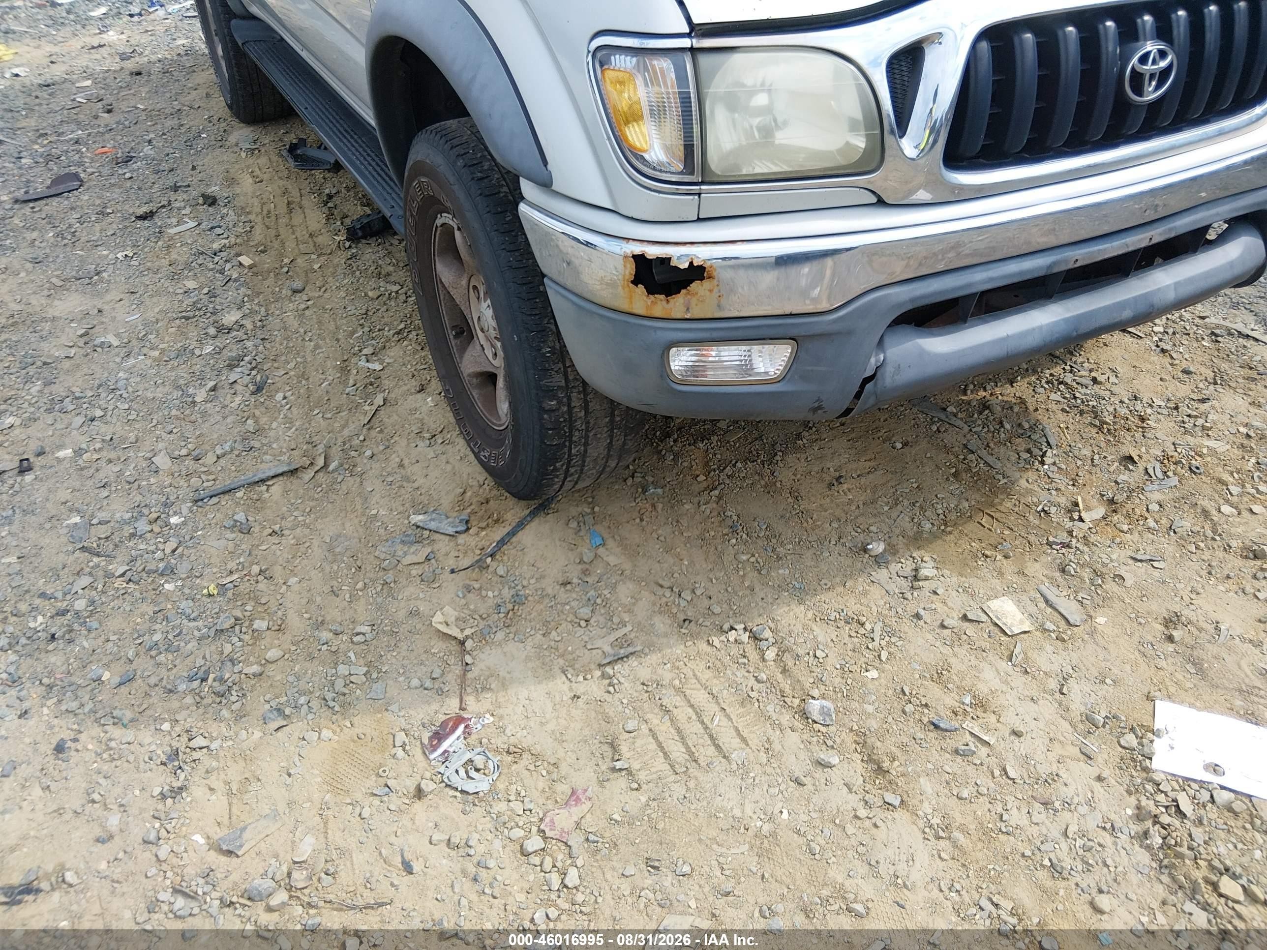 2002 Toyota Tacoma Prerunner V6 Silver vin: 5TEGN92N62Z898202