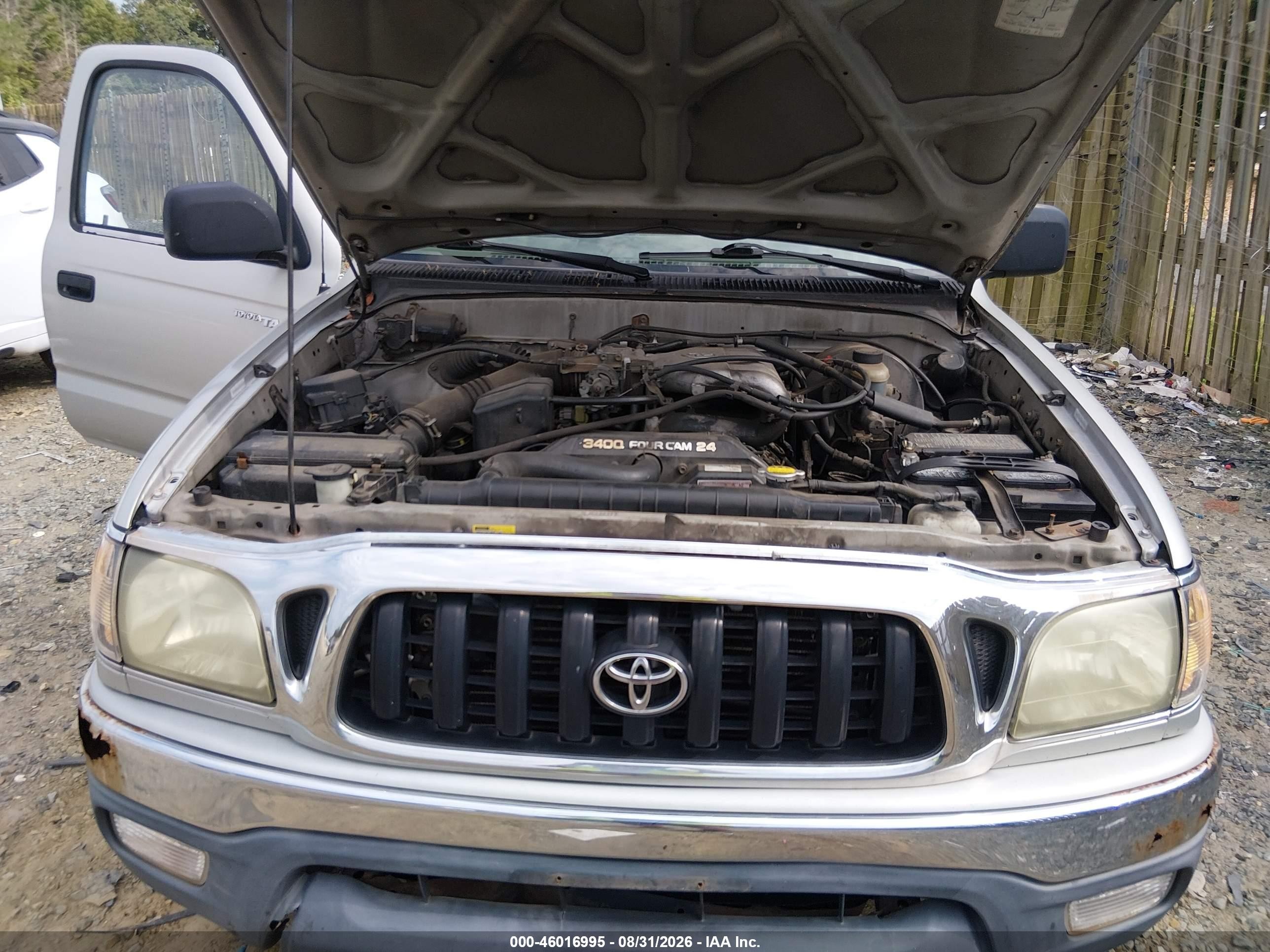 2002 Toyota Tacoma Prerunner V6 Silver vin: 5TEGN92N62Z898202