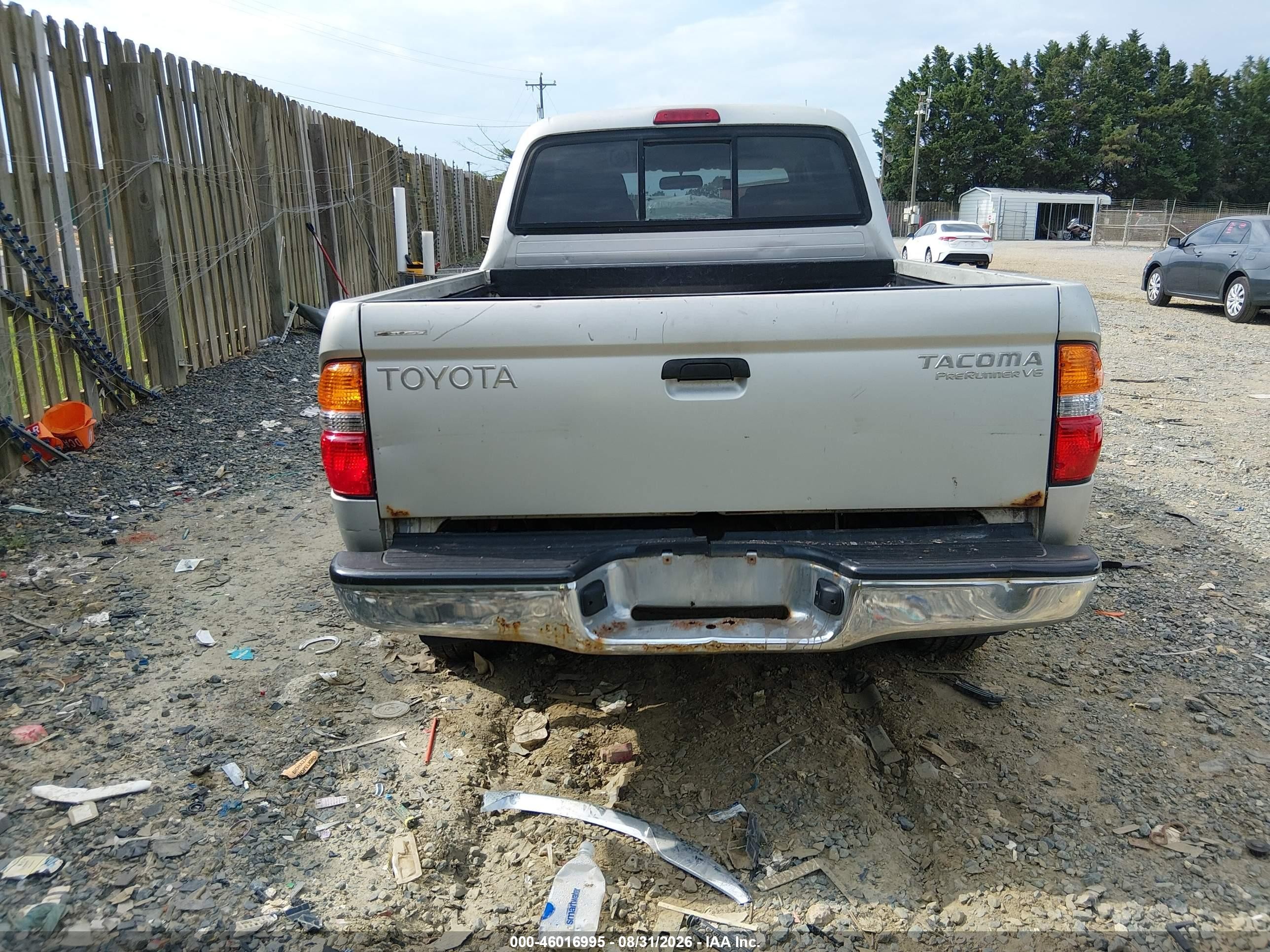 2002 Toyota Tacoma Prerunner V6 Silver vin: 5TEGN92N62Z898202