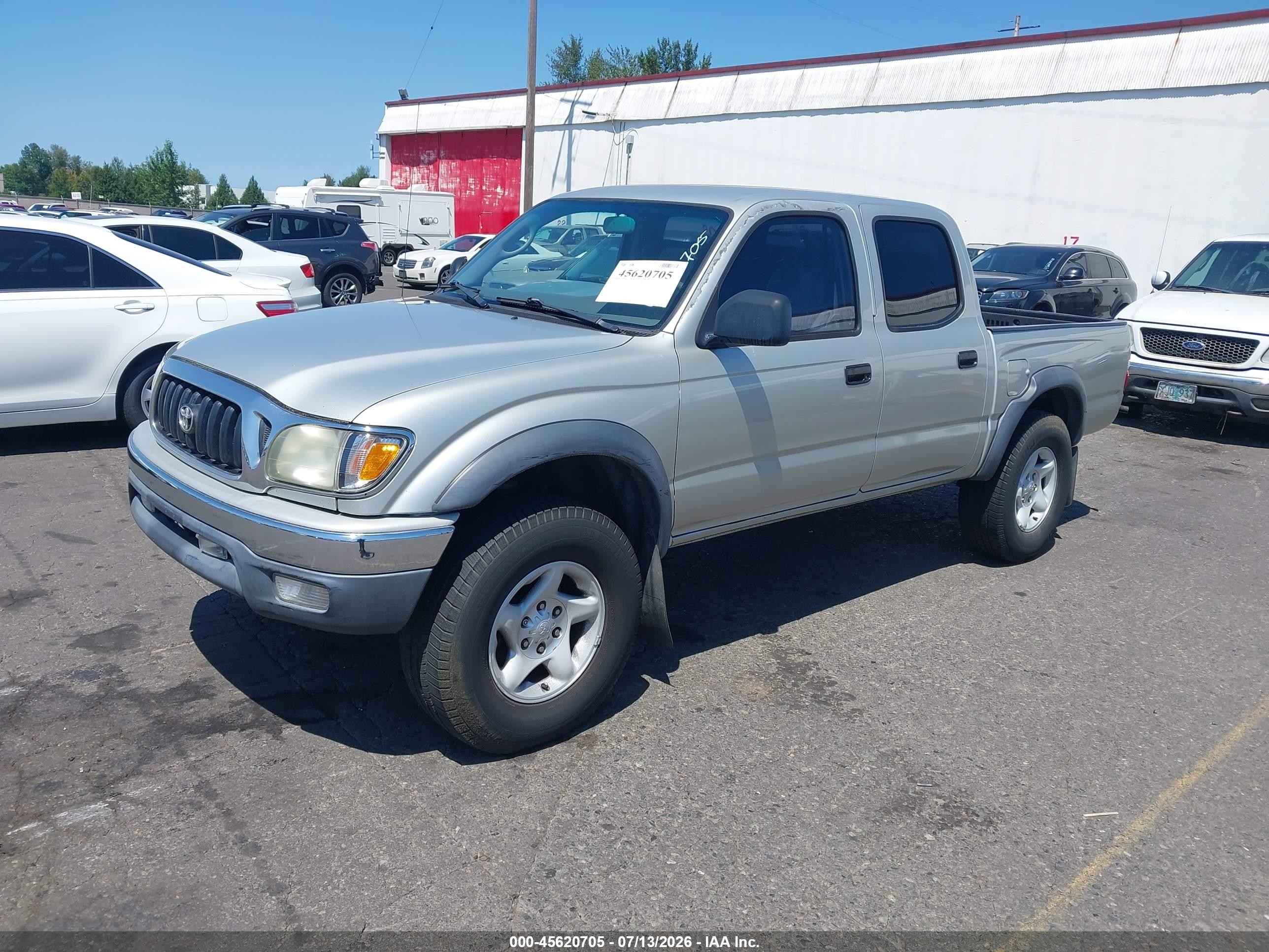 2003 Toyota Tacoma Prerunner V6 Silver vin: 5TEGN92N63Z254801