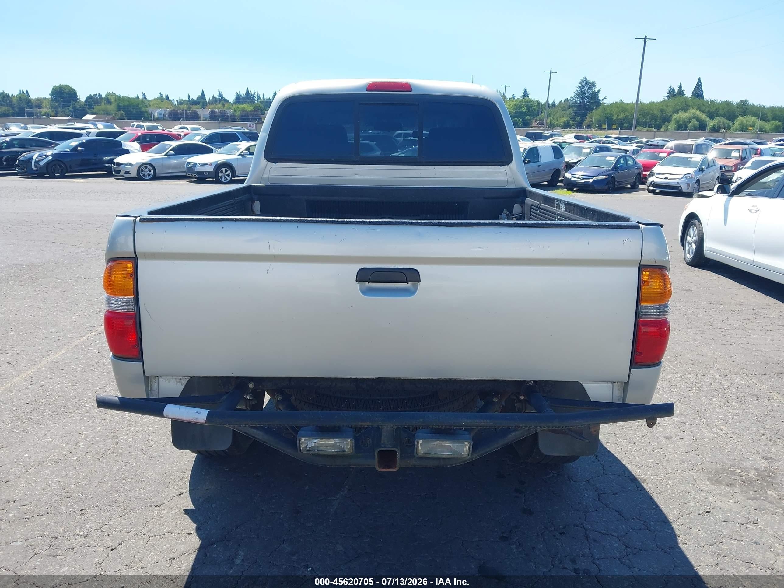 2003 Toyota Tacoma Prerunner V6 Silver vin: 5TEGN92N63Z254801
