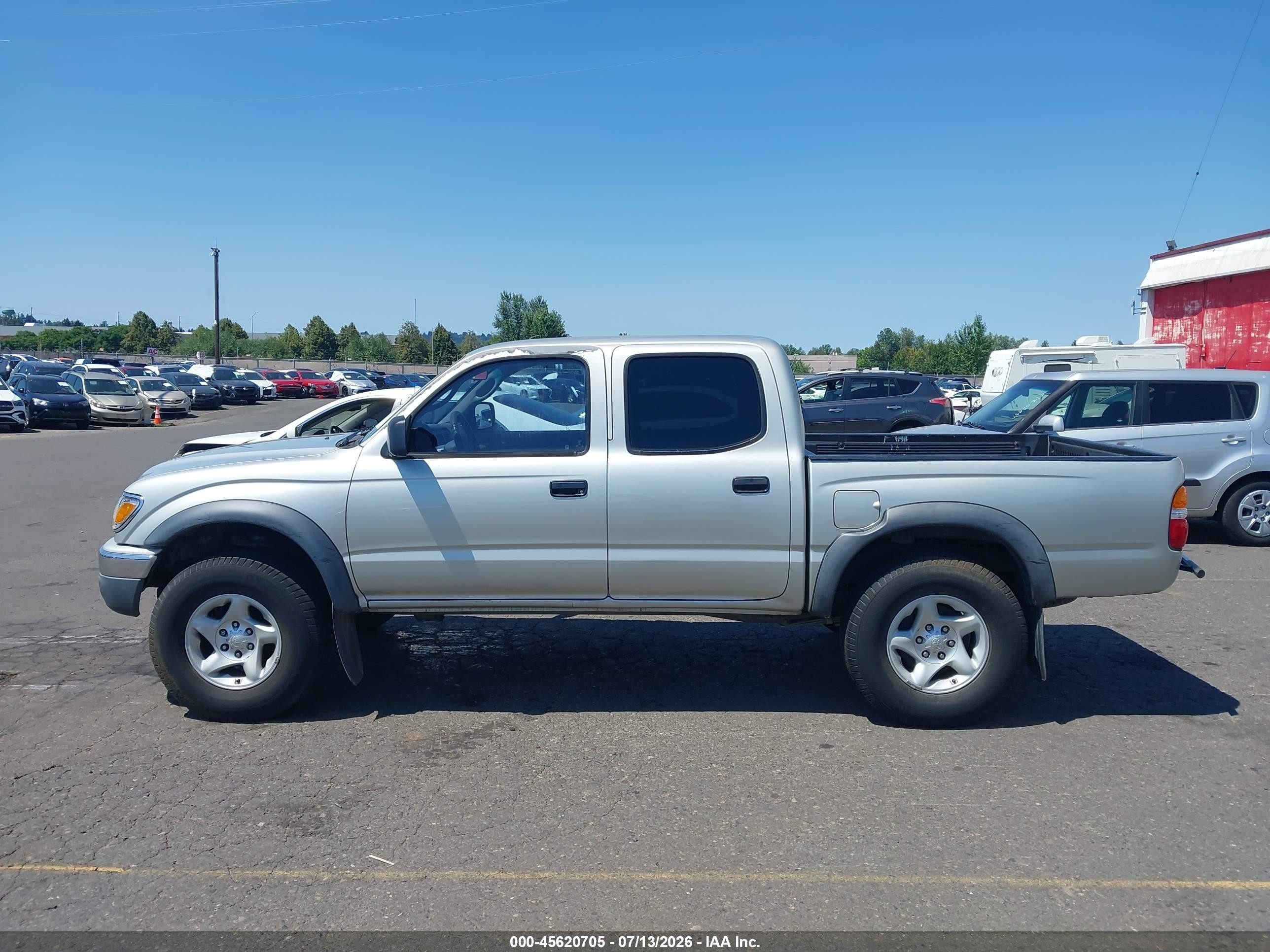 2003 Toyota Tacoma Prerunner V6 Silver vin: 5TEGN92N63Z254801