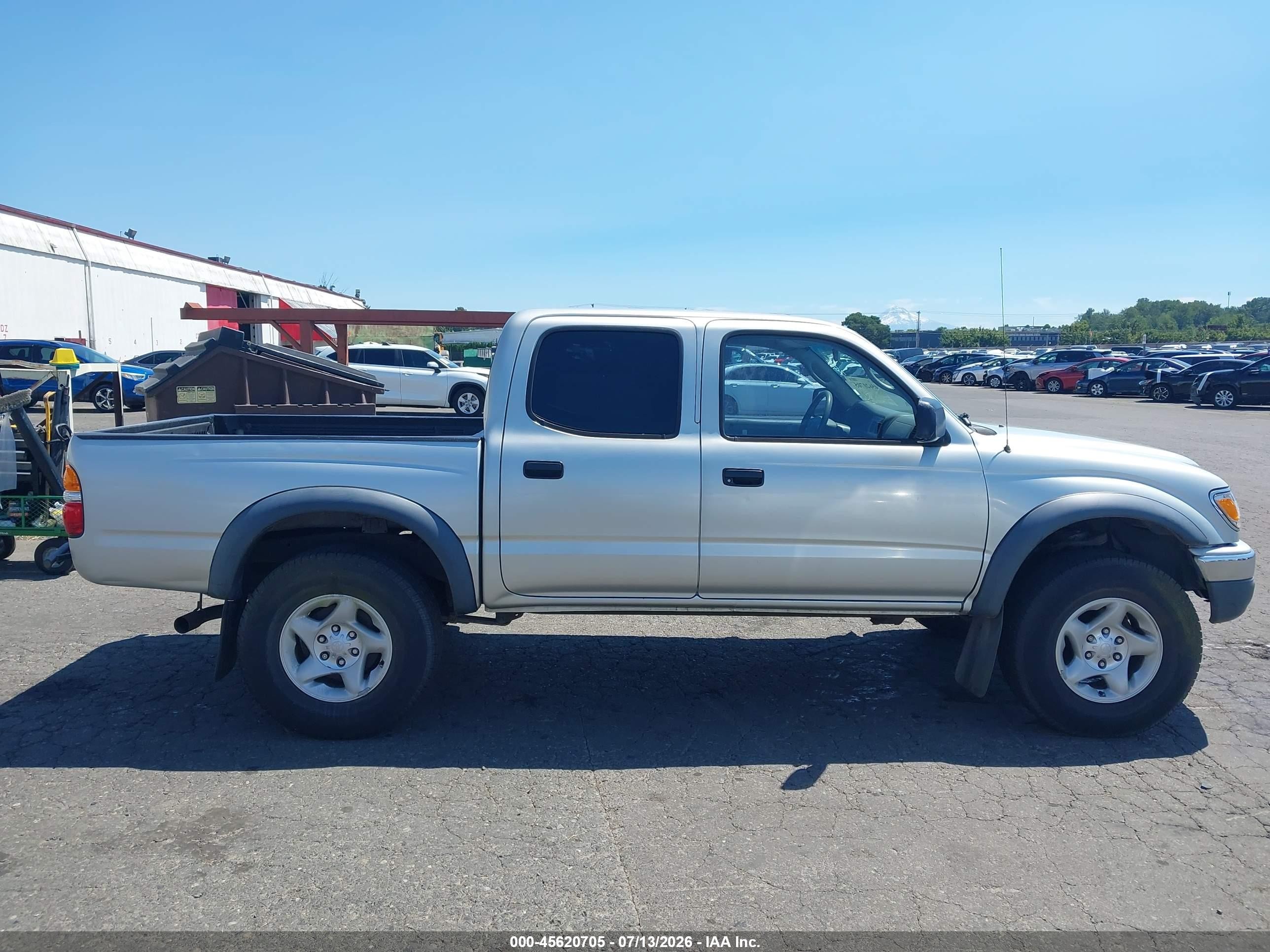 2003 Toyota Tacoma Prerunner V6 Silver vin: 5TEGN92N63Z254801