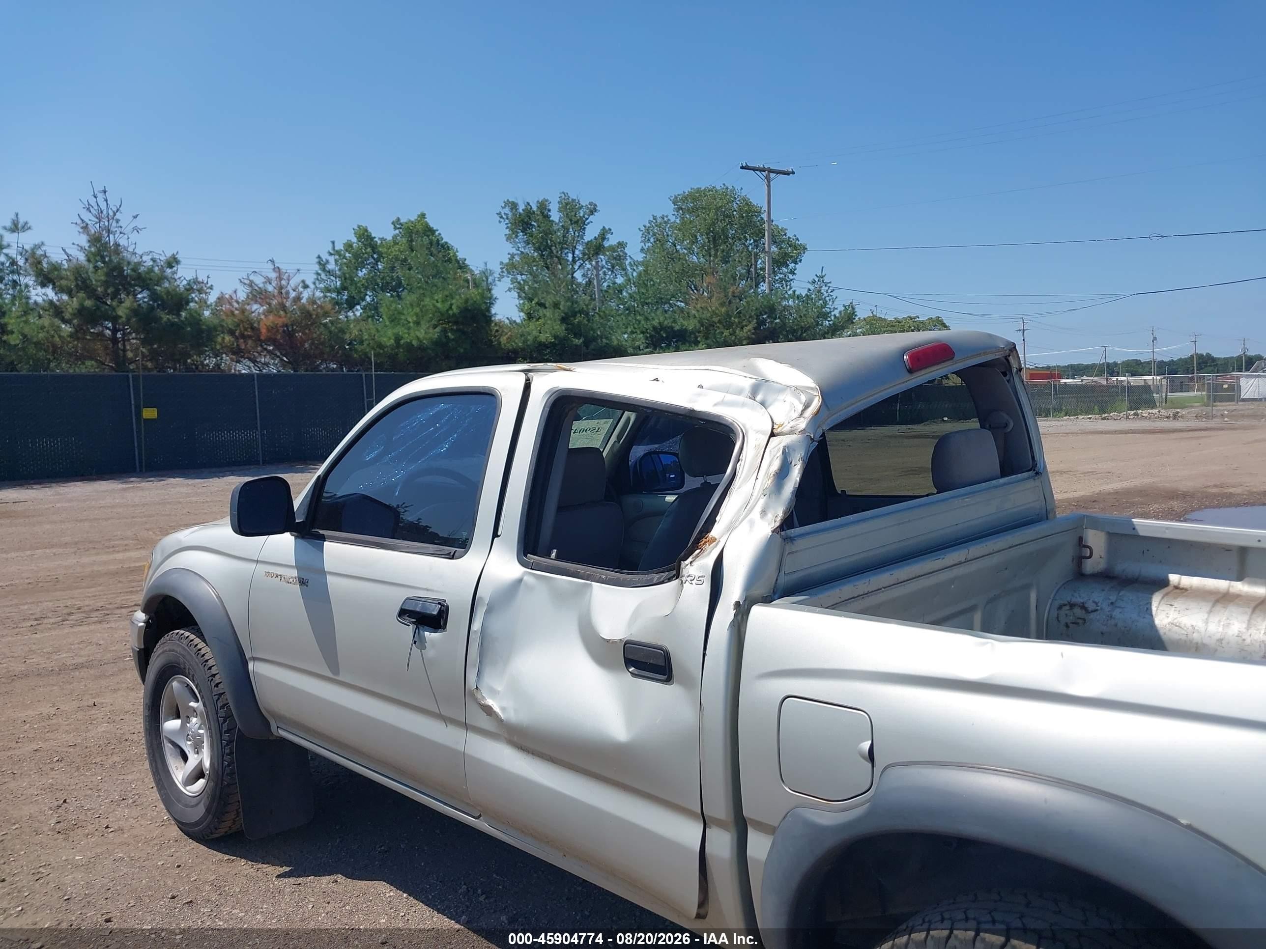 2004 Toyota Tacoma Prerunner V6 Серебряный vin: 5TEGN92N64Z384837