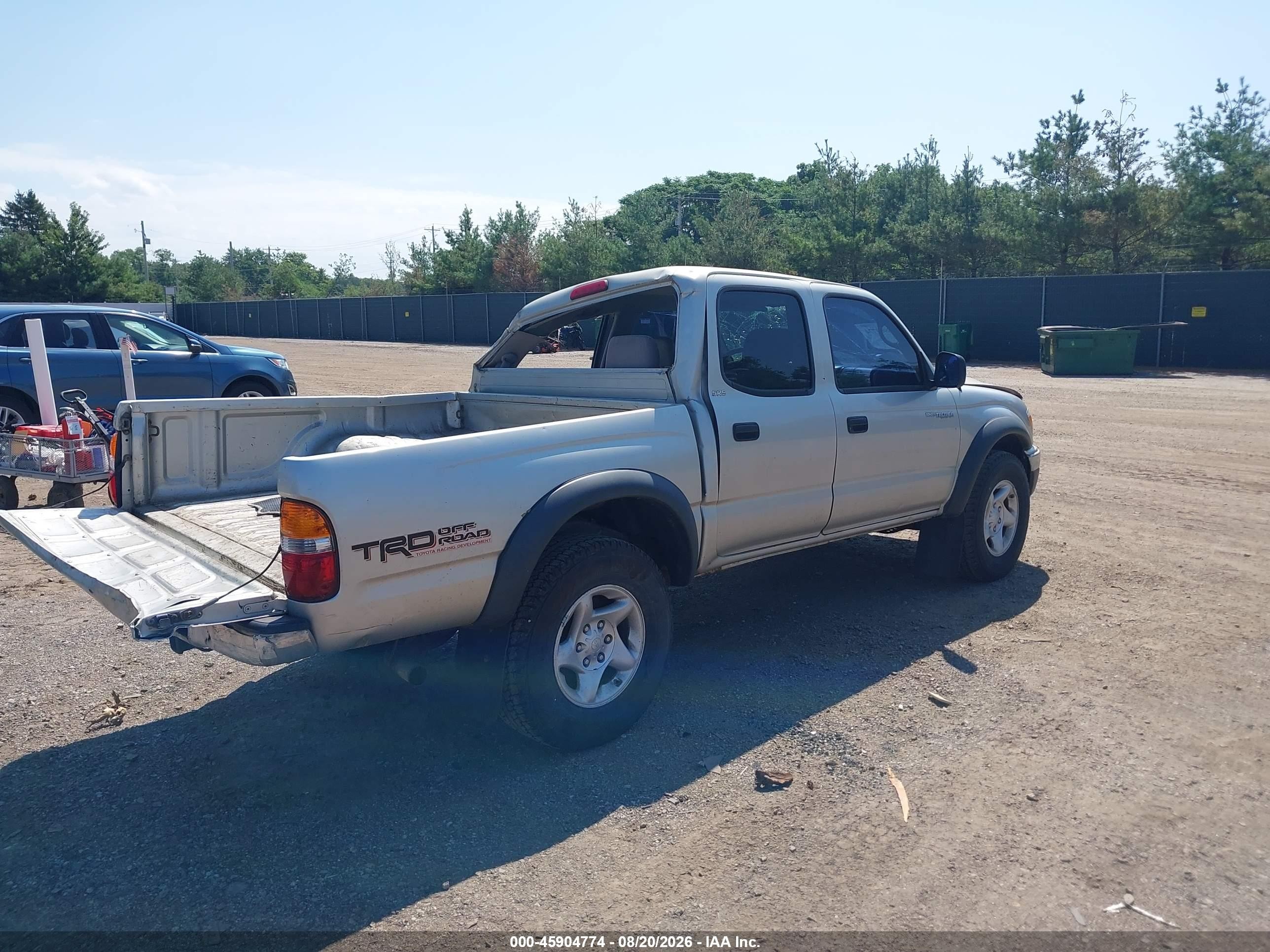 2004 Toyota Tacoma Prerunner V6 Серебряный vin: 5TEGN92N64Z384837