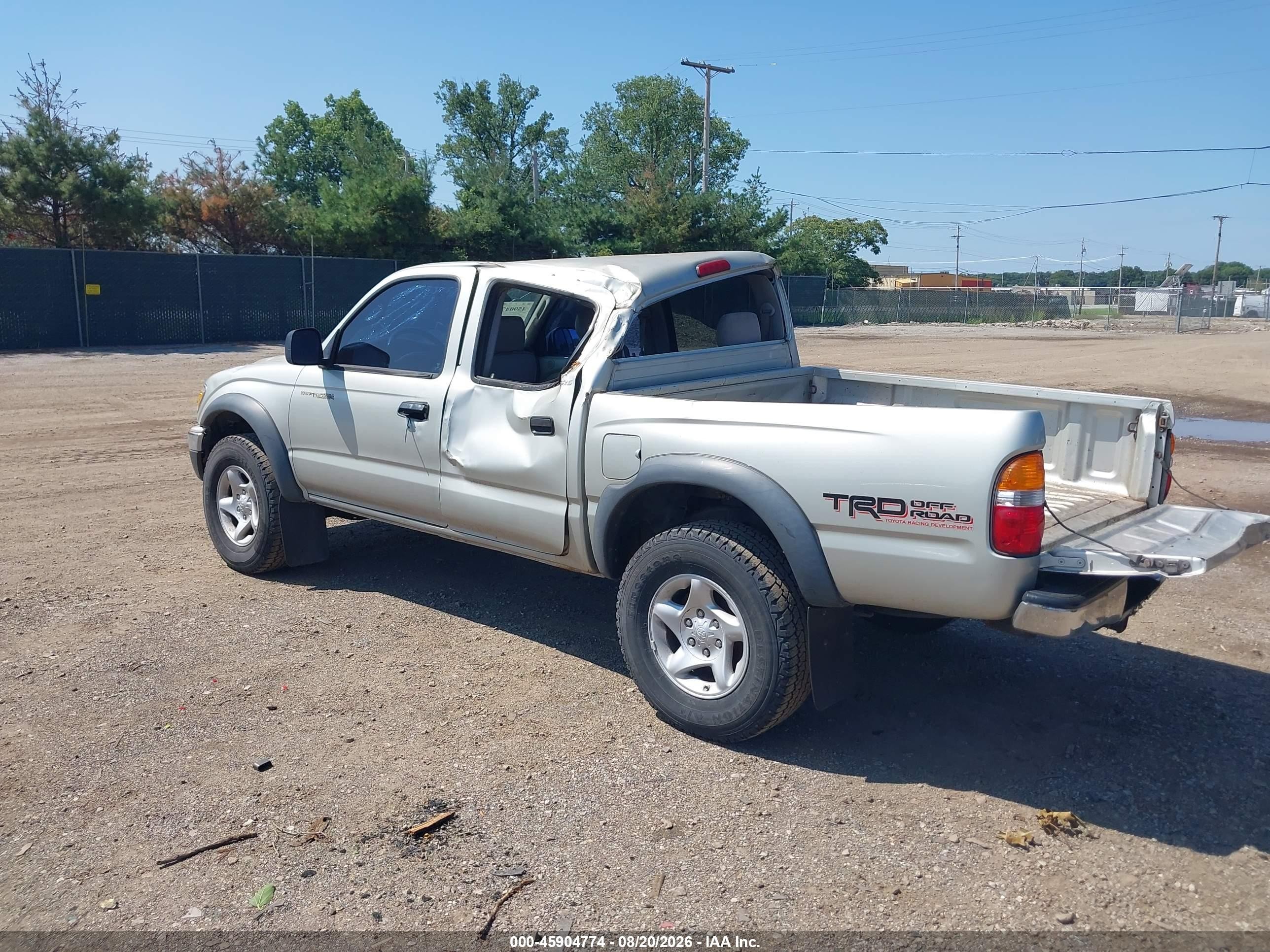 2004 Toyota Tacoma Prerunner V6 Серебряный vin: 5TEGN92N64Z384837