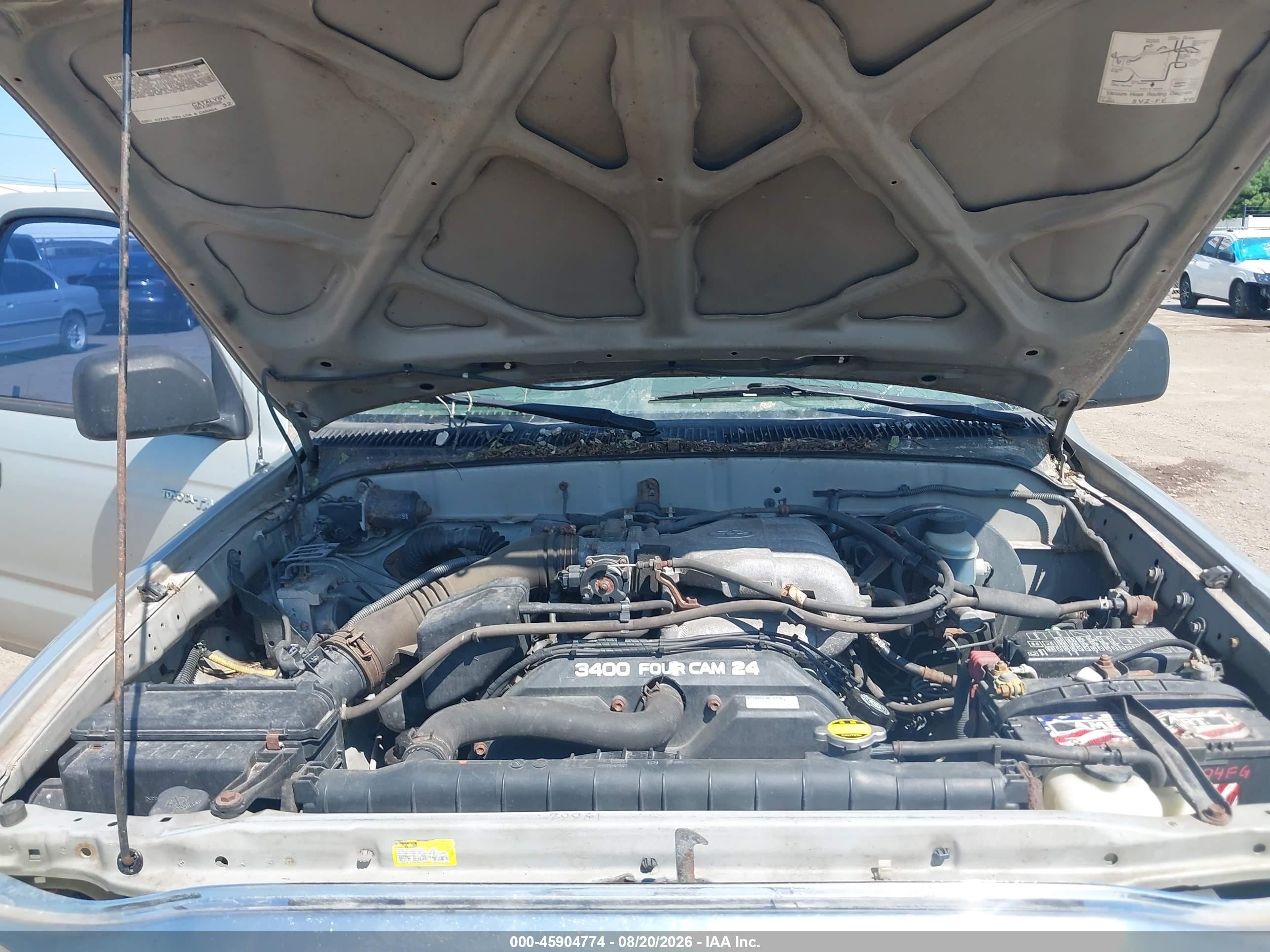 2004 Toyota Tacoma Prerunner V6 Серебряный vin: 5TEGN92N64Z384837