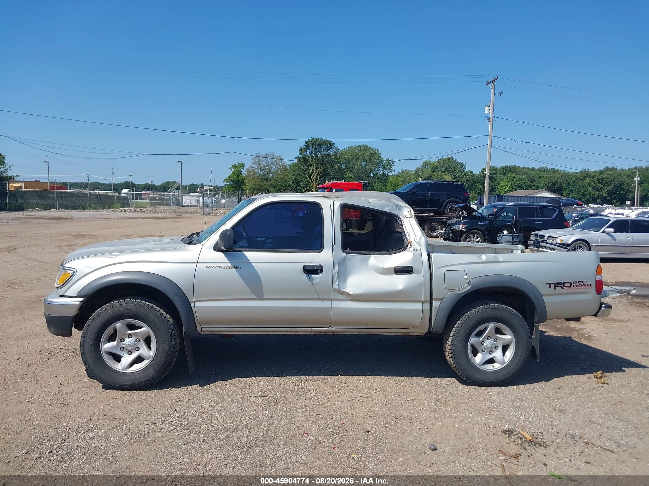 2004 Toyota Tacoma Prerunner V6 Серебряный vin: 5TEGN92N64Z384837