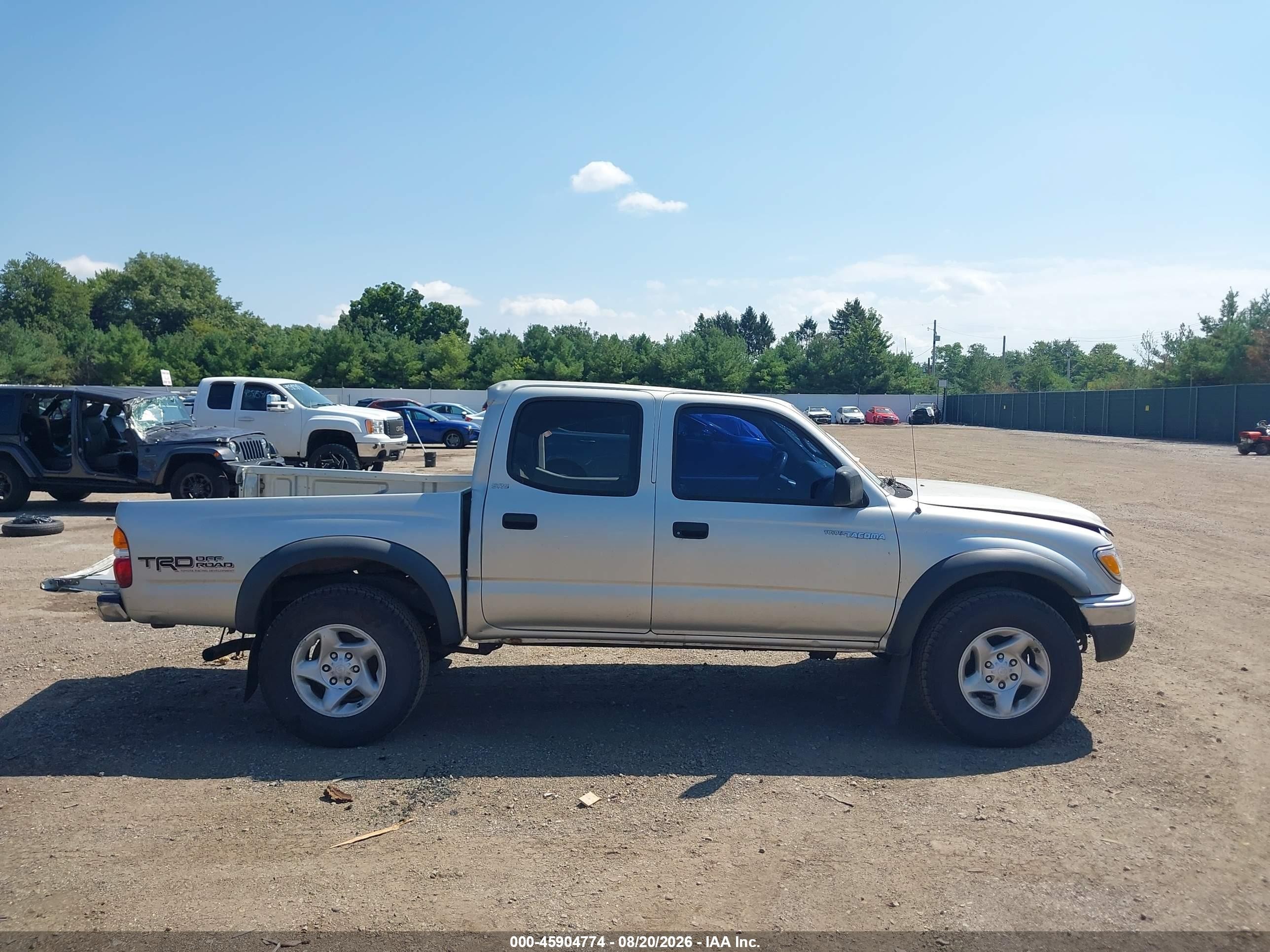 2004 Toyota Tacoma Prerunner V6 Серебряный vin: 5TEGN92N64Z384837