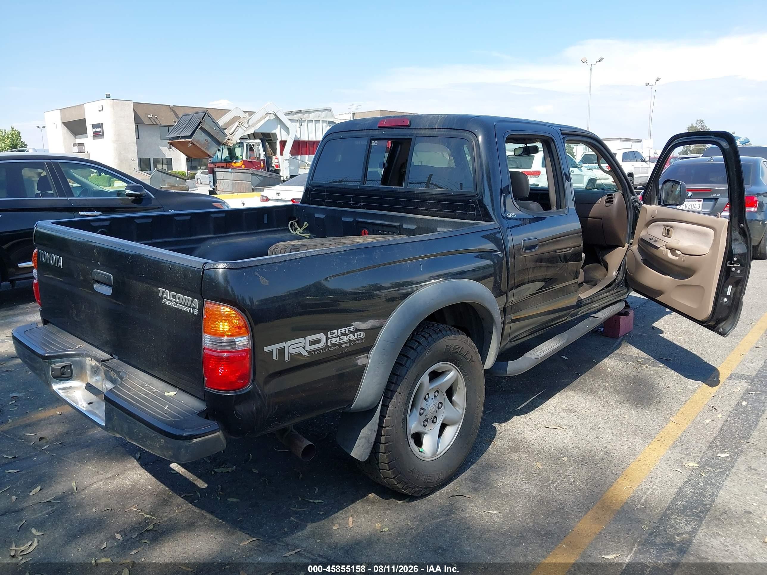 2004 Toyota Tacoma Prerunner V6 Black vin: 5TEGN92N64Z446933