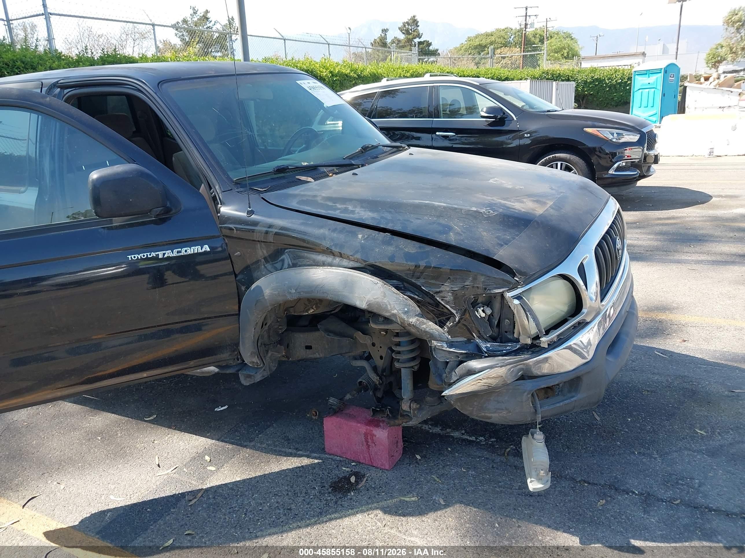 2004 Toyota Tacoma Prerunner V6 Black vin: 5TEGN92N64Z446933