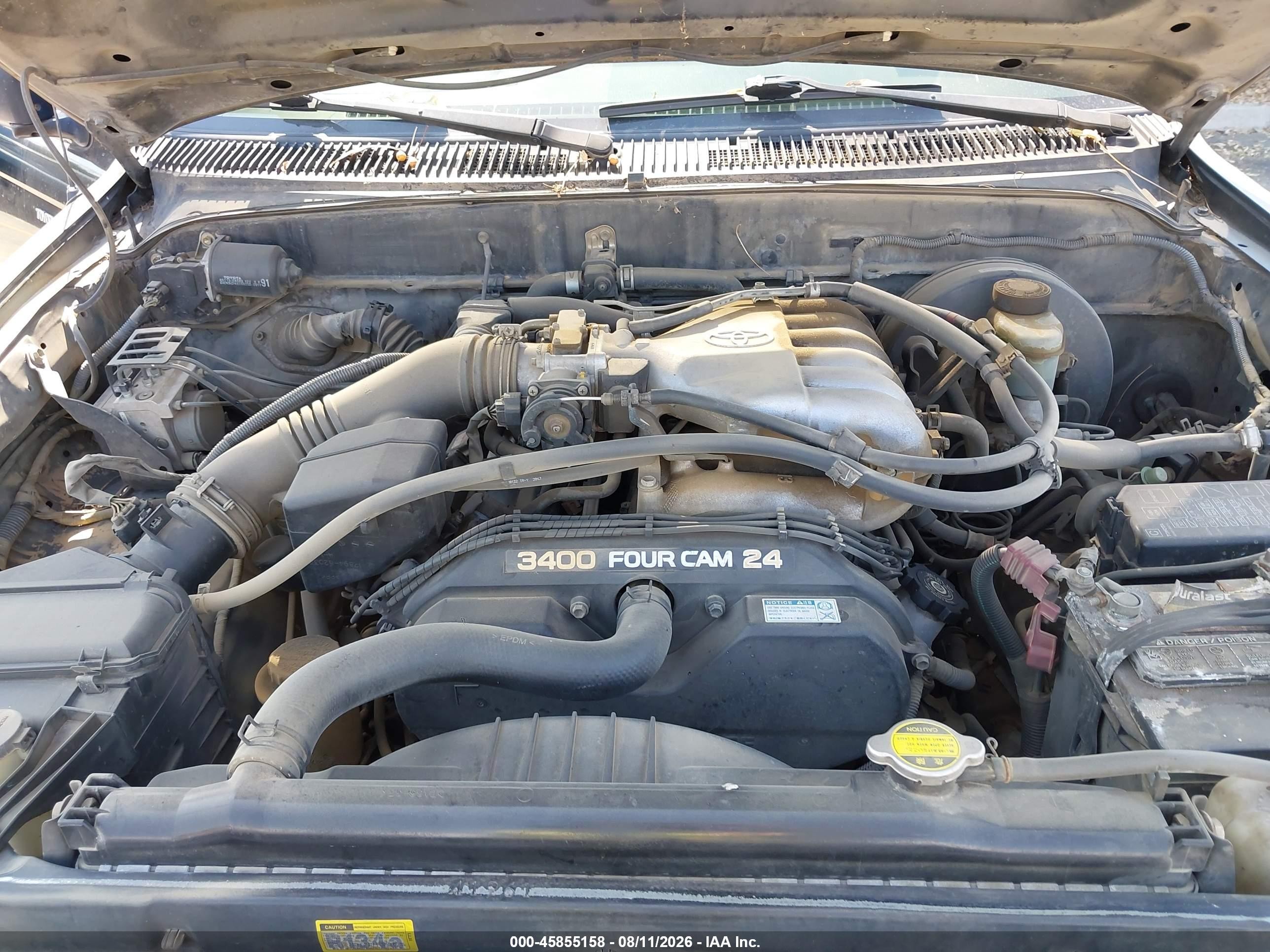 2004 Toyota Tacoma Prerunner V6 Black vin: 5TEGN92N64Z446933