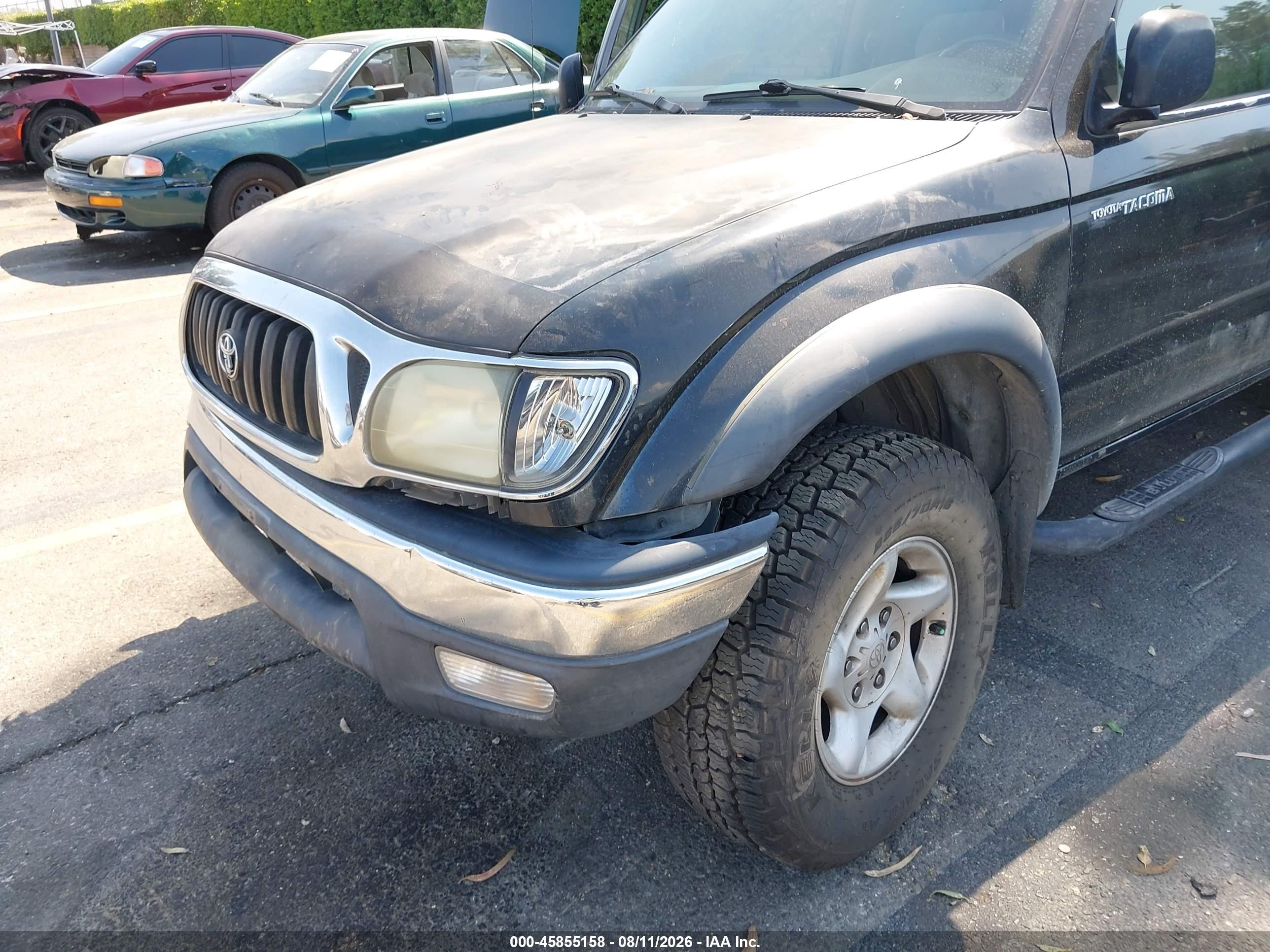 2004 Toyota Tacoma Prerunner V6 Black vin: 5TEGN92N64Z446933