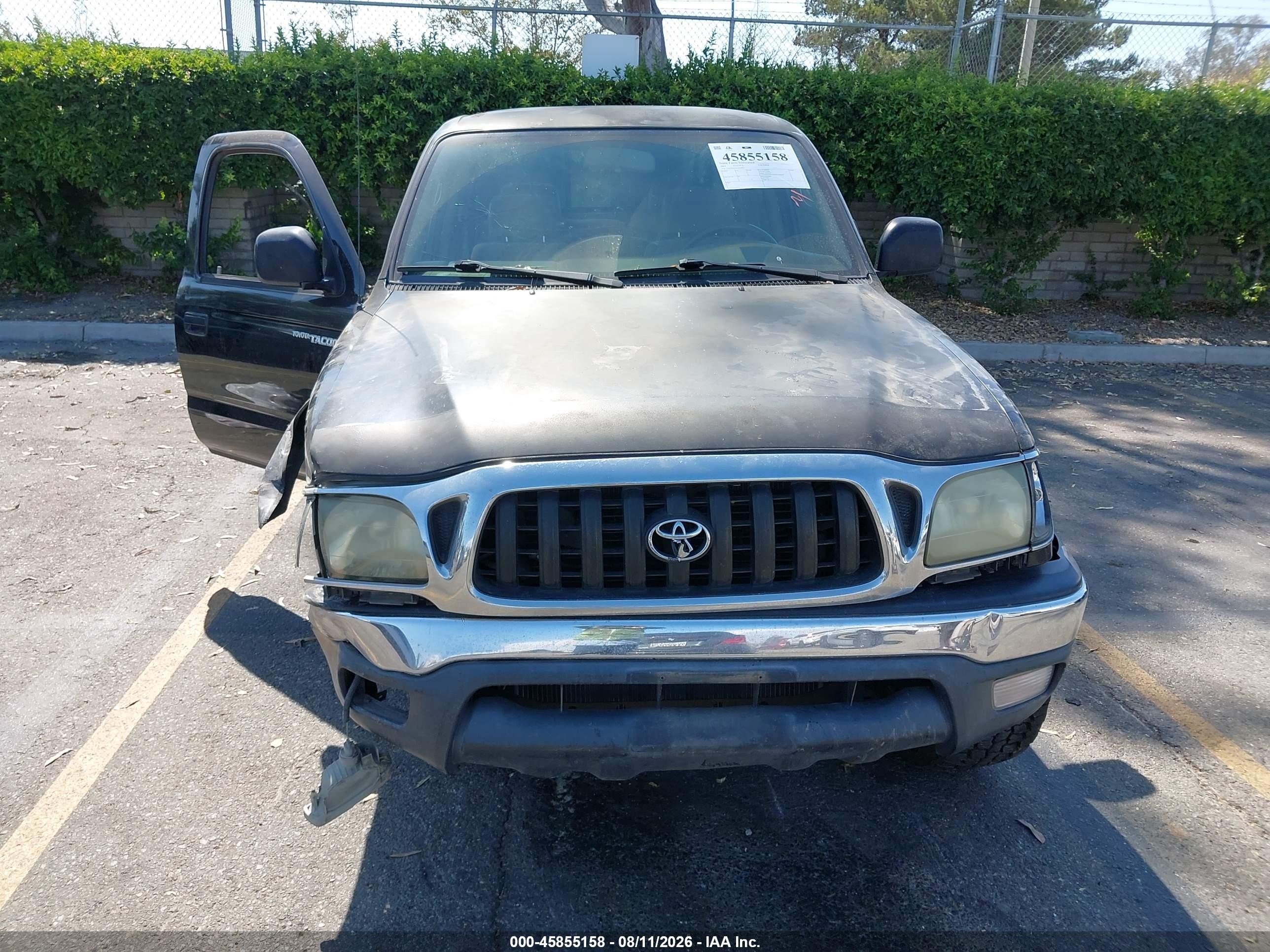 2004 Toyota Tacoma Prerunner V6 Black vin: 5TEGN92N64Z446933