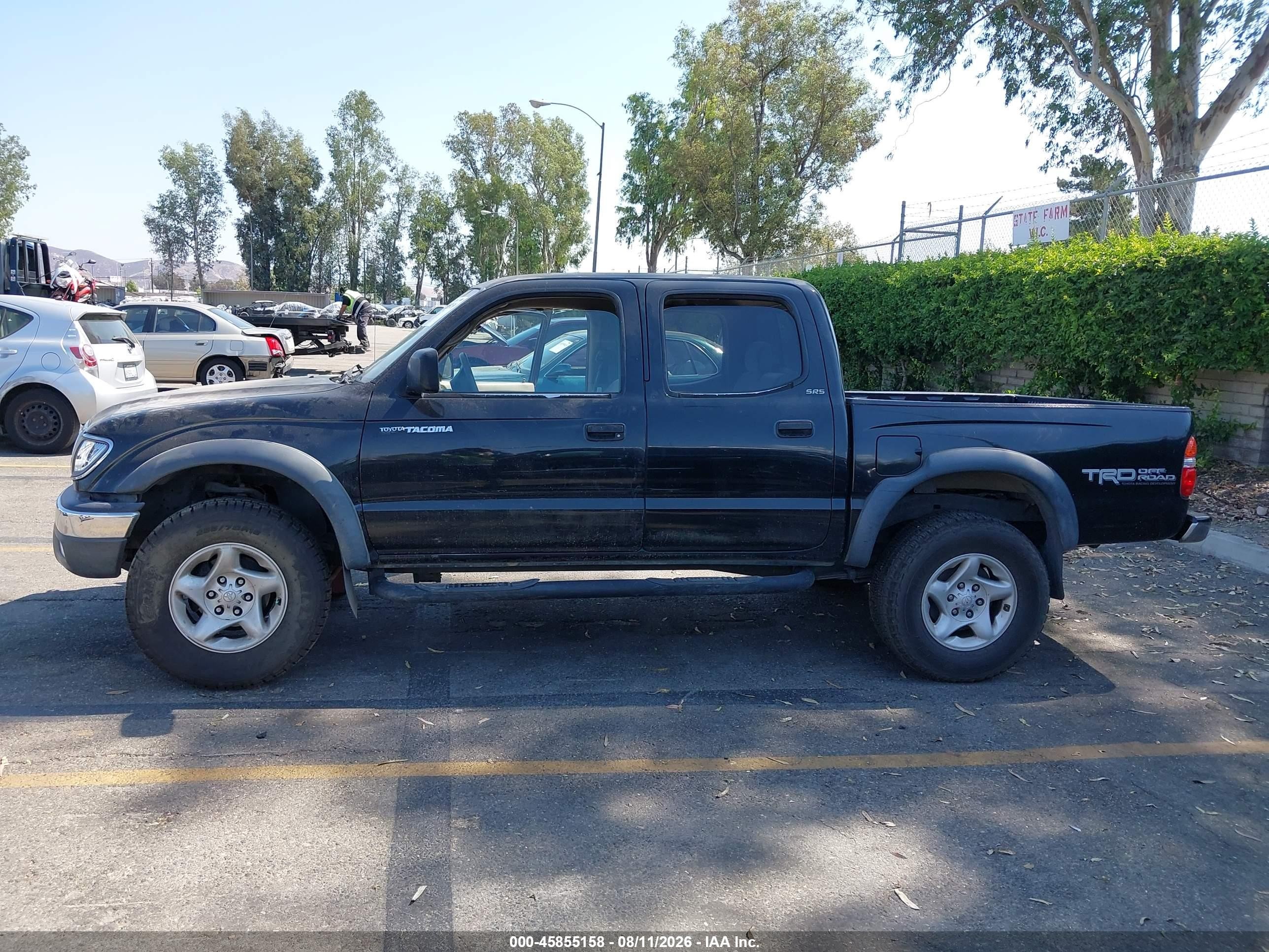 2004 Toyota Tacoma Prerunner V6 Black vin: 5TEGN92N64Z446933