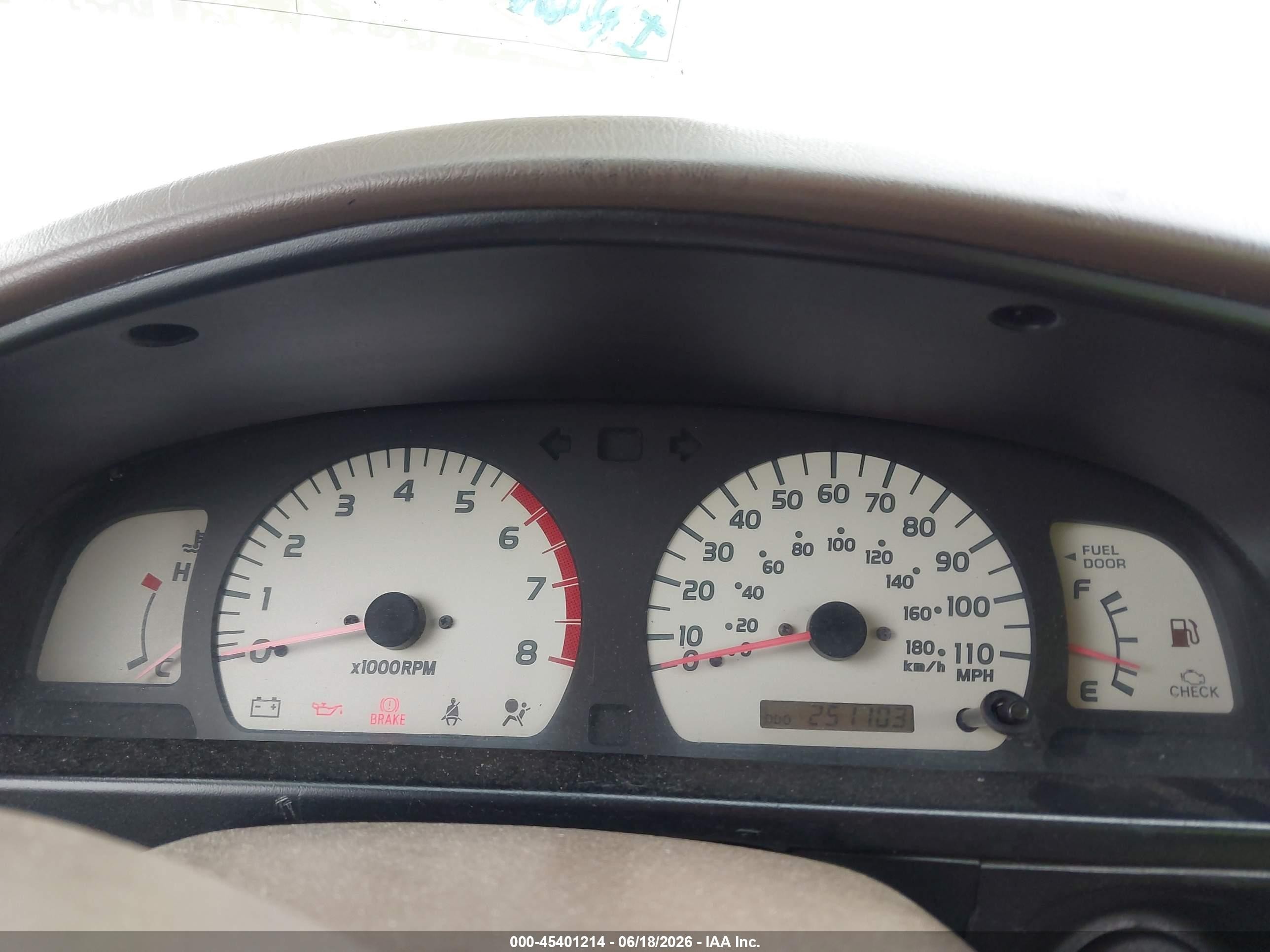 2001 Toyota Tacoma Prerunner V6 Red vin: 5TEGN92N71Z803922