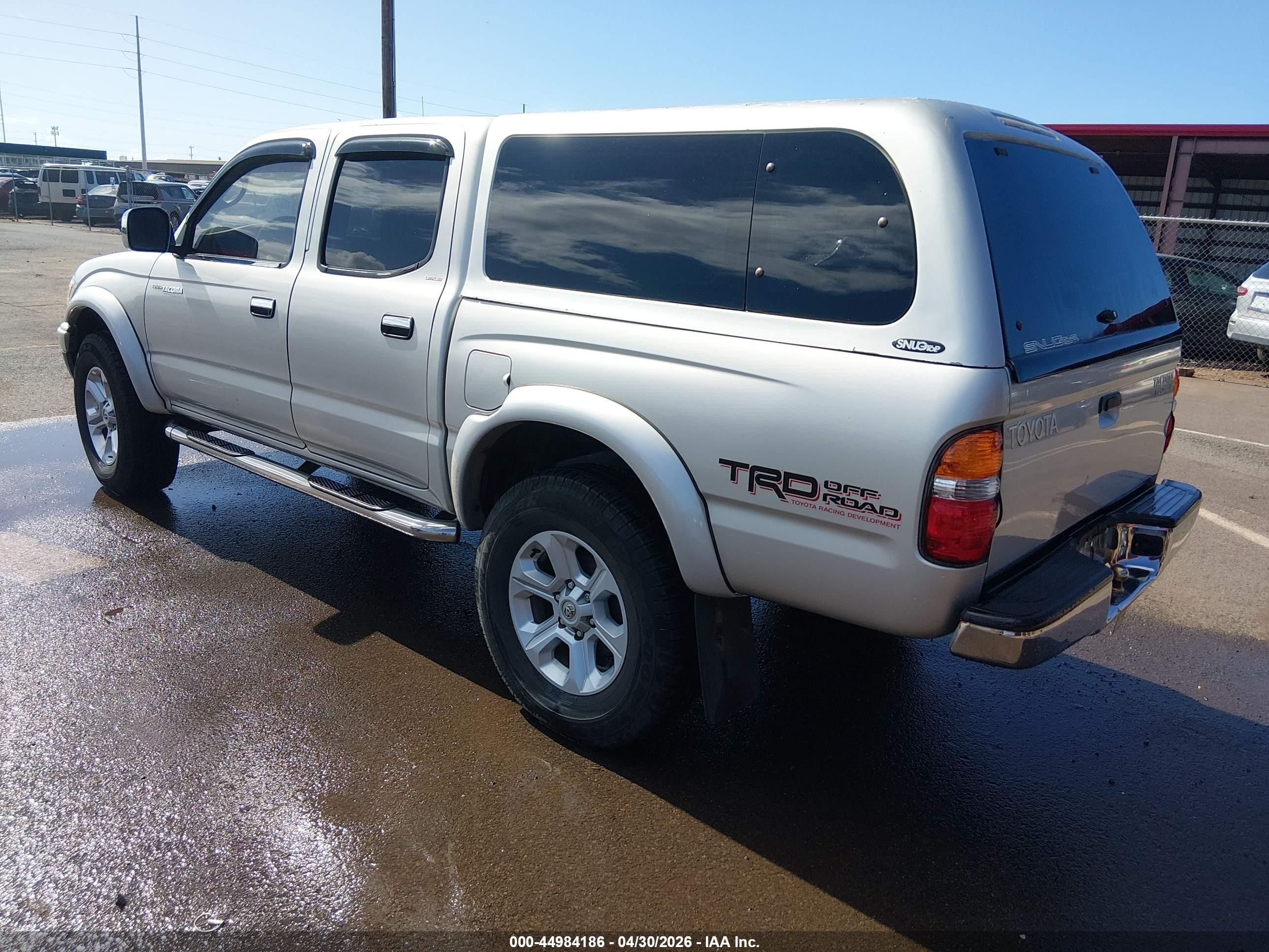 2002 Toyota Tacoma Prerunner V6 Silver vin: 5TEGN92N72Z073320