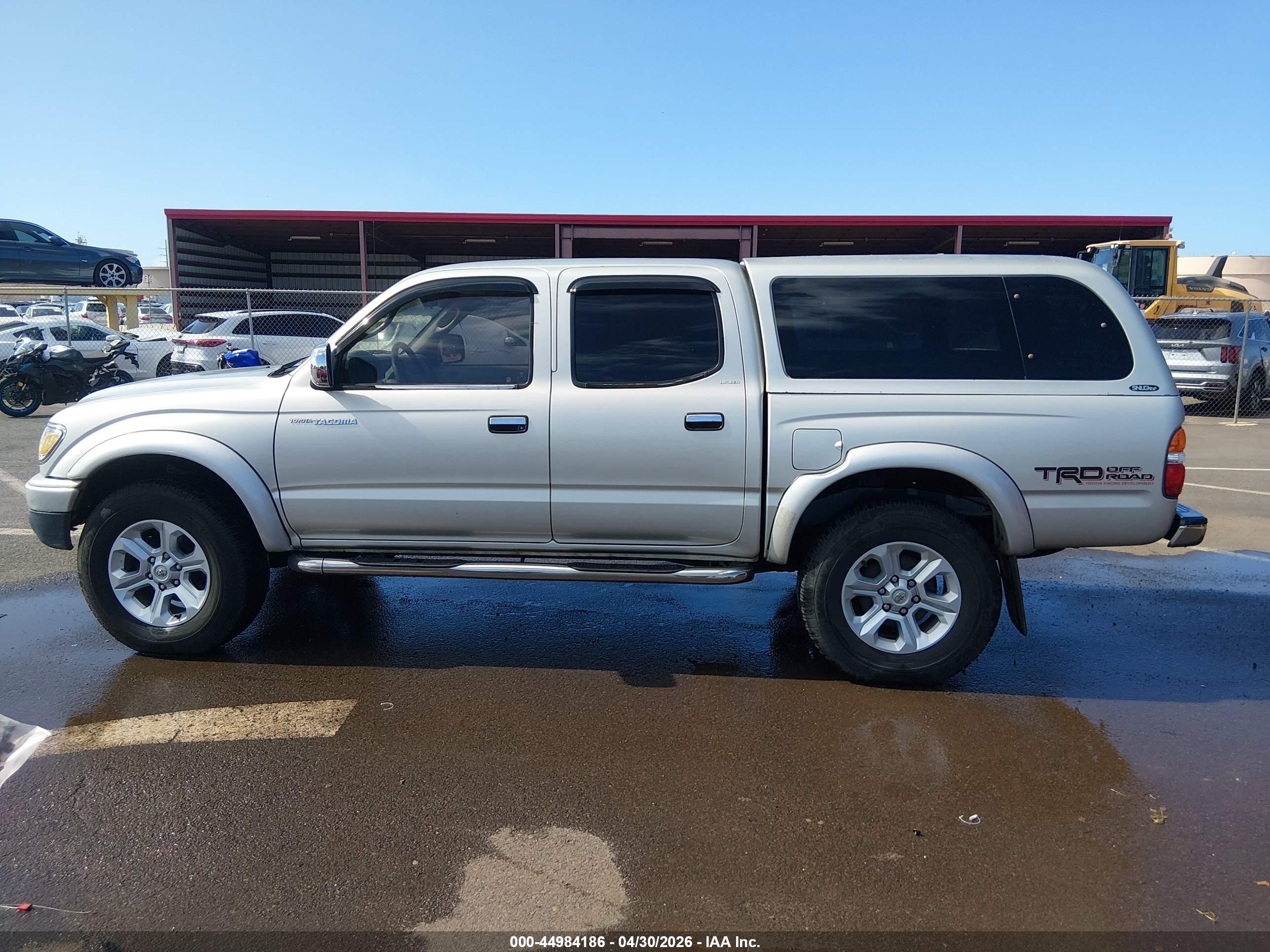 2002 Toyota Tacoma Prerunner V6 Silver vin: 5TEGN92N72Z073320