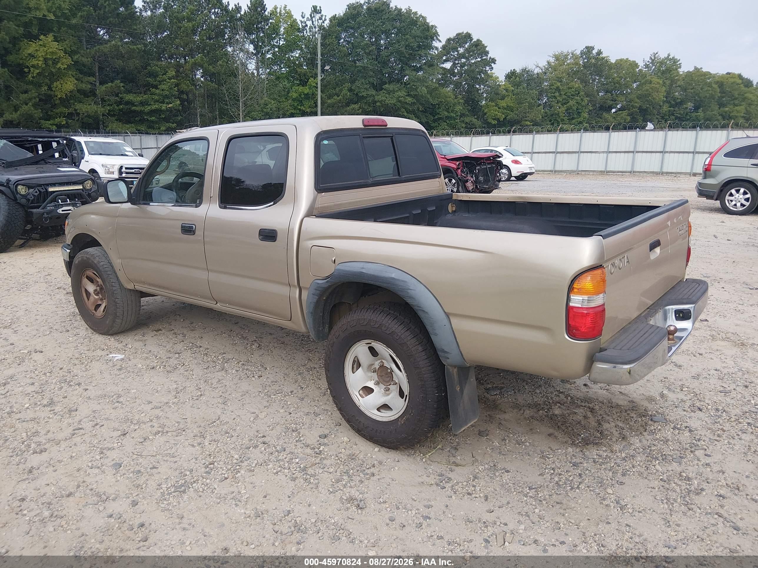 2002 Toyota Tacoma Prerunner V6 Gold vin: 5TEGN92N72Z076914