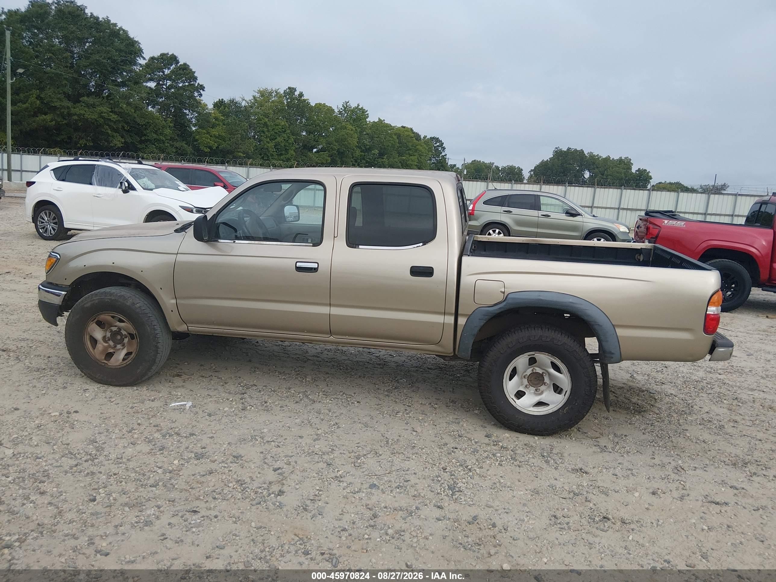 2002 Toyota Tacoma Prerunner V6 Gold vin: 5TEGN92N72Z076914
