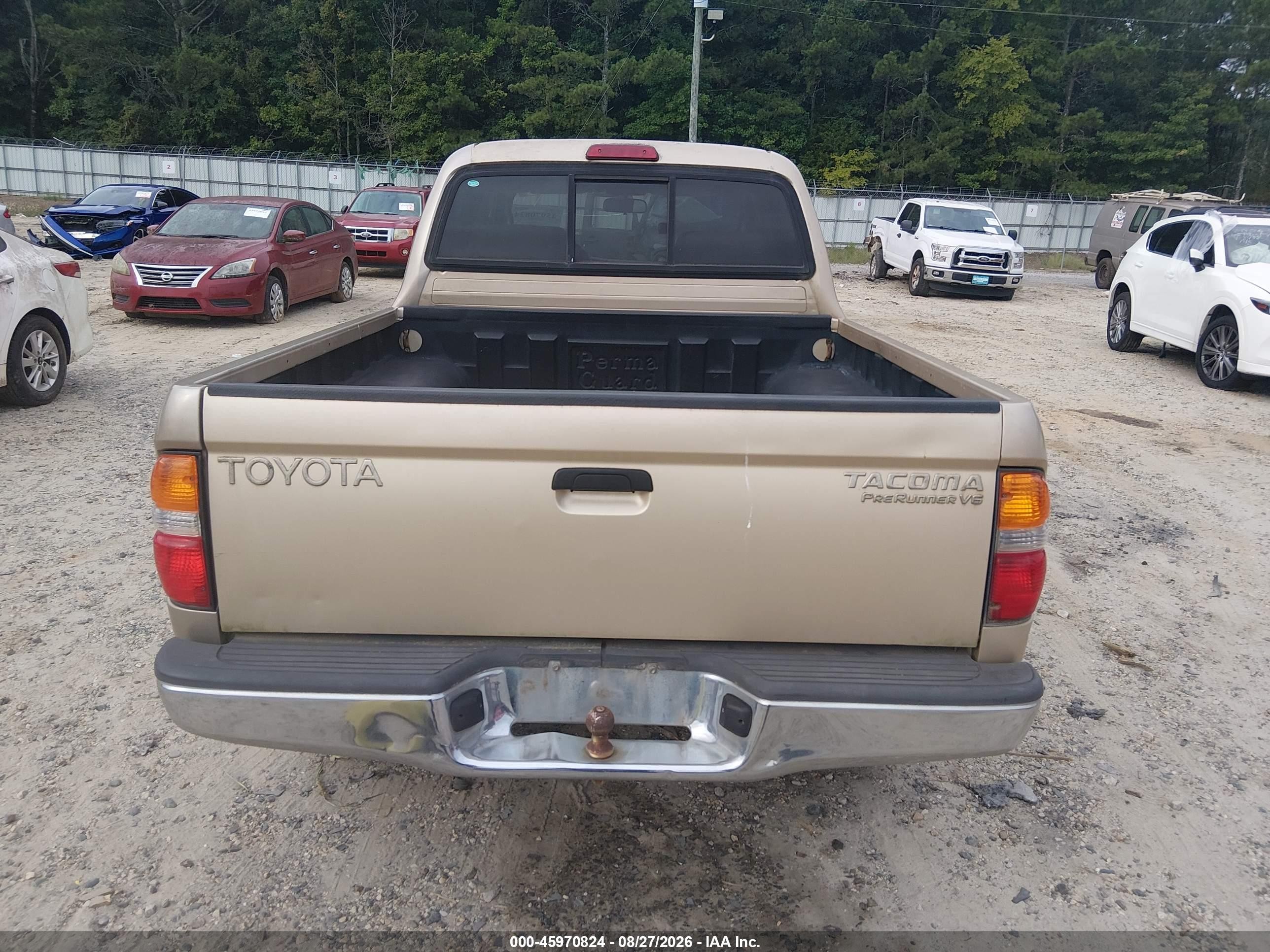 2002 Toyota Tacoma Prerunner V6 Gold vin: 5TEGN92N72Z076914