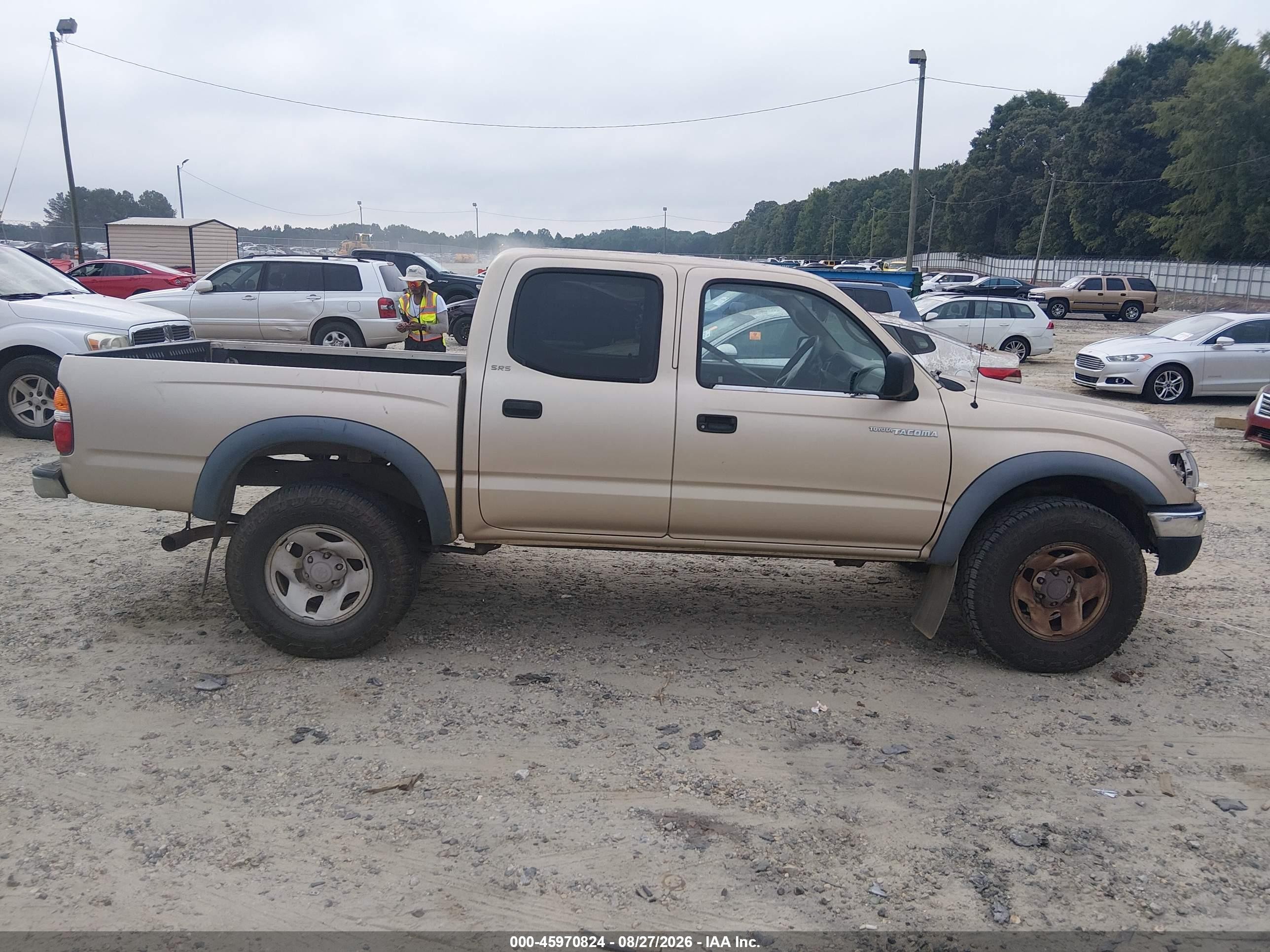 2002 Toyota Tacoma Prerunner V6 Gold vin: 5TEGN92N72Z076914
