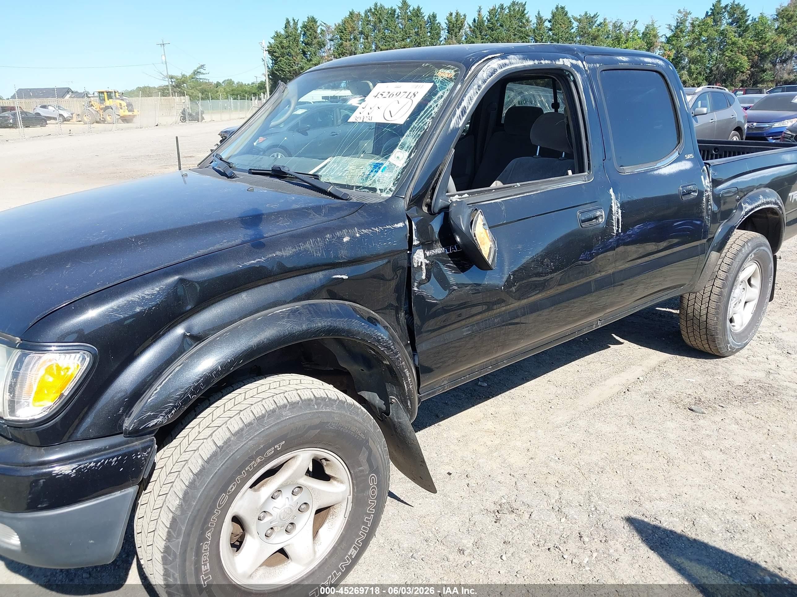 2002 Toyota Tacoma Prerunner V6 Black vin: 5TEGN92N72Z077822