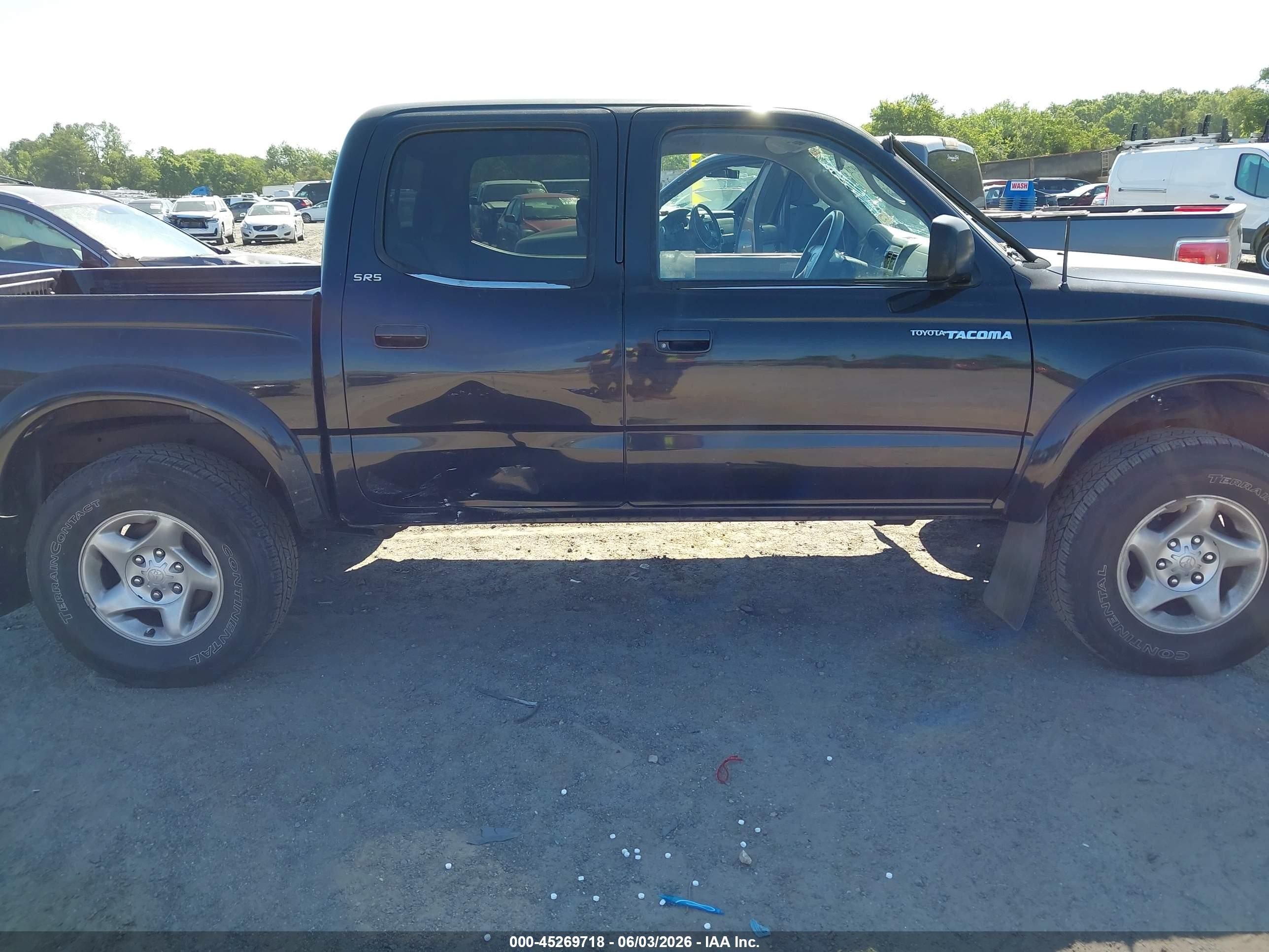 2002 Toyota Tacoma Prerunner V6 Black vin: 5TEGN92N72Z077822