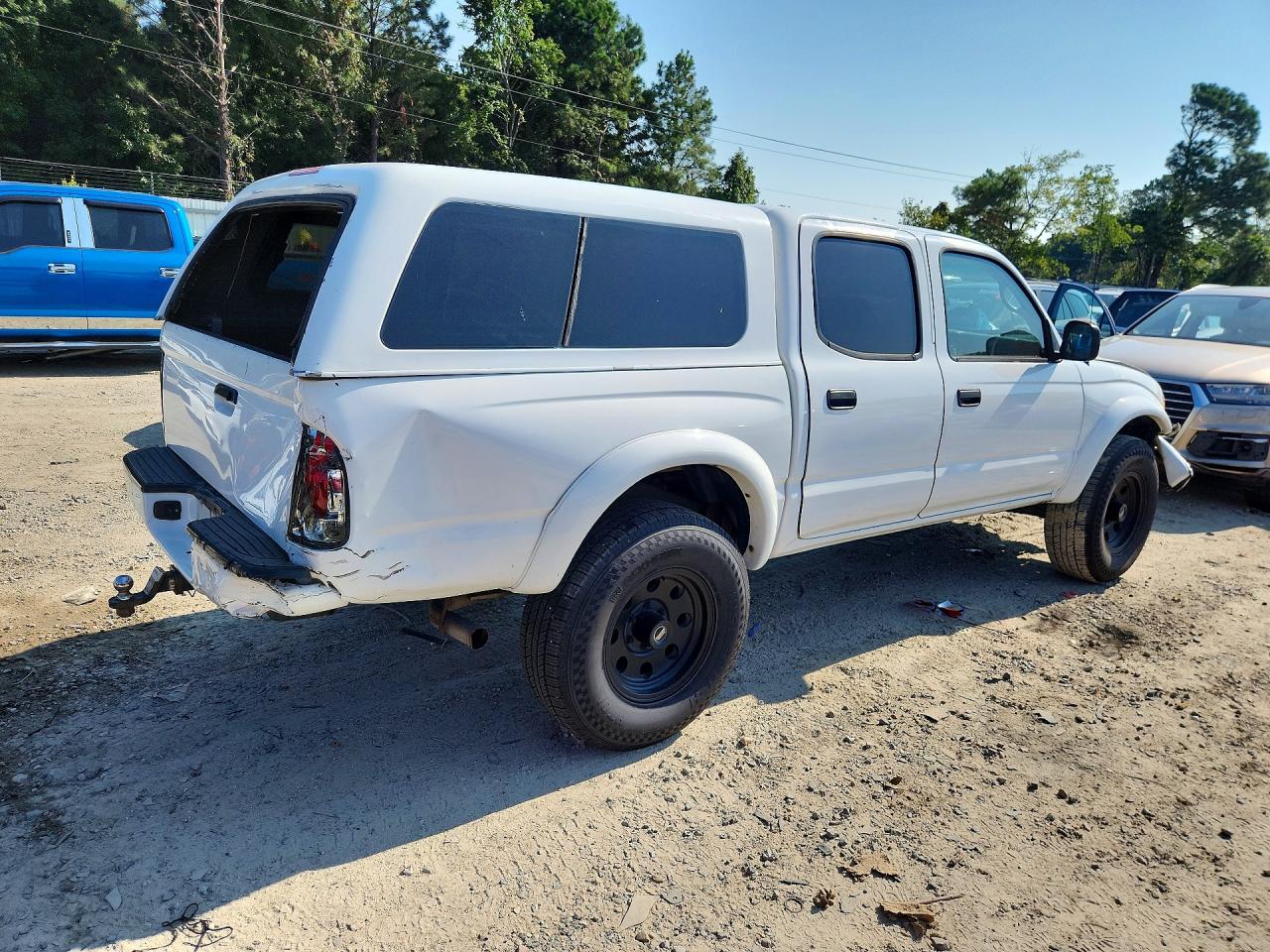 2003 Toyota Tacoma White vin: 5TEGN92N73Z266083