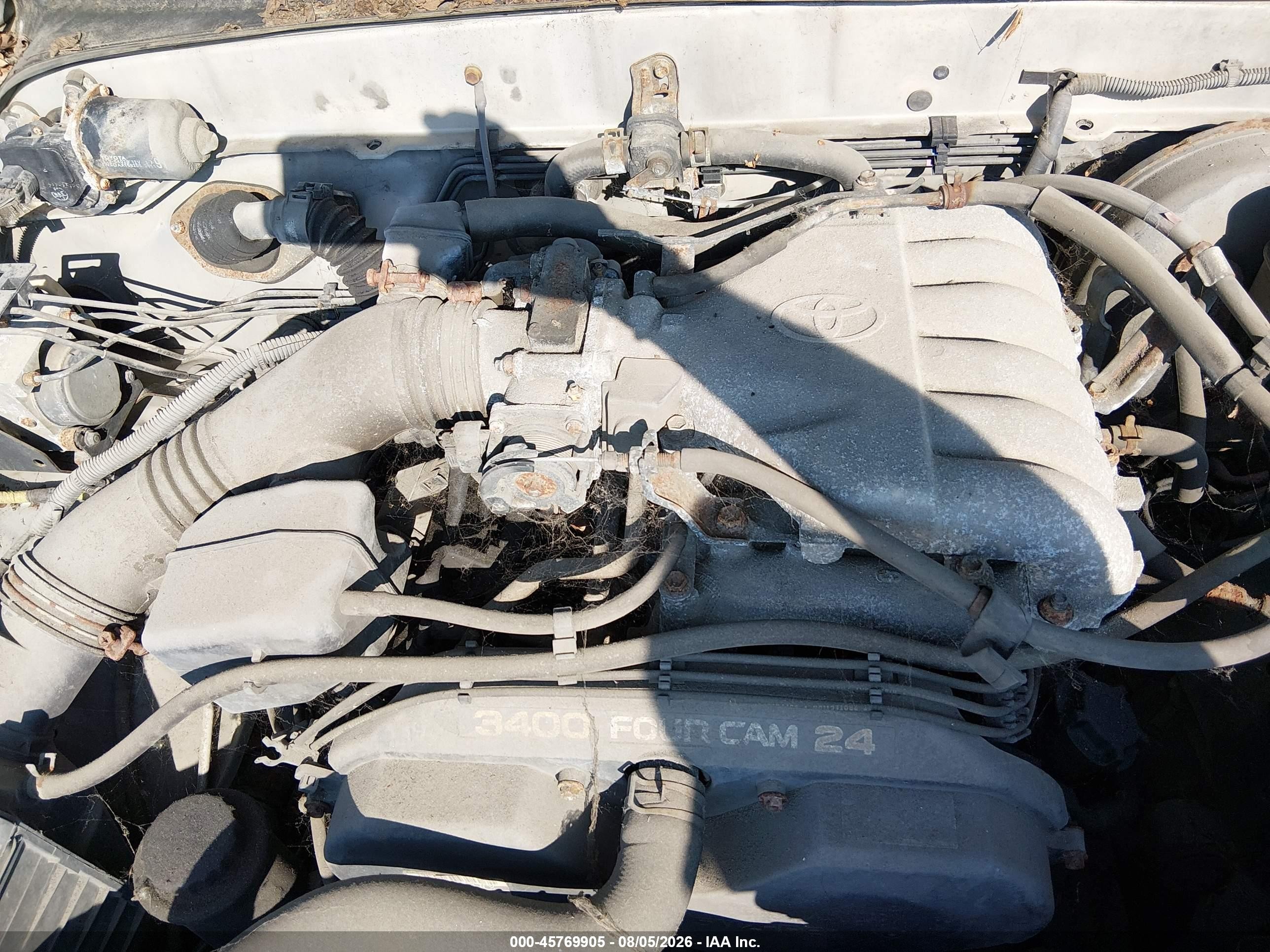 2004 Toyota Tacoma Prerunner V6 Silver vin: 5TEGN92N74Z394227