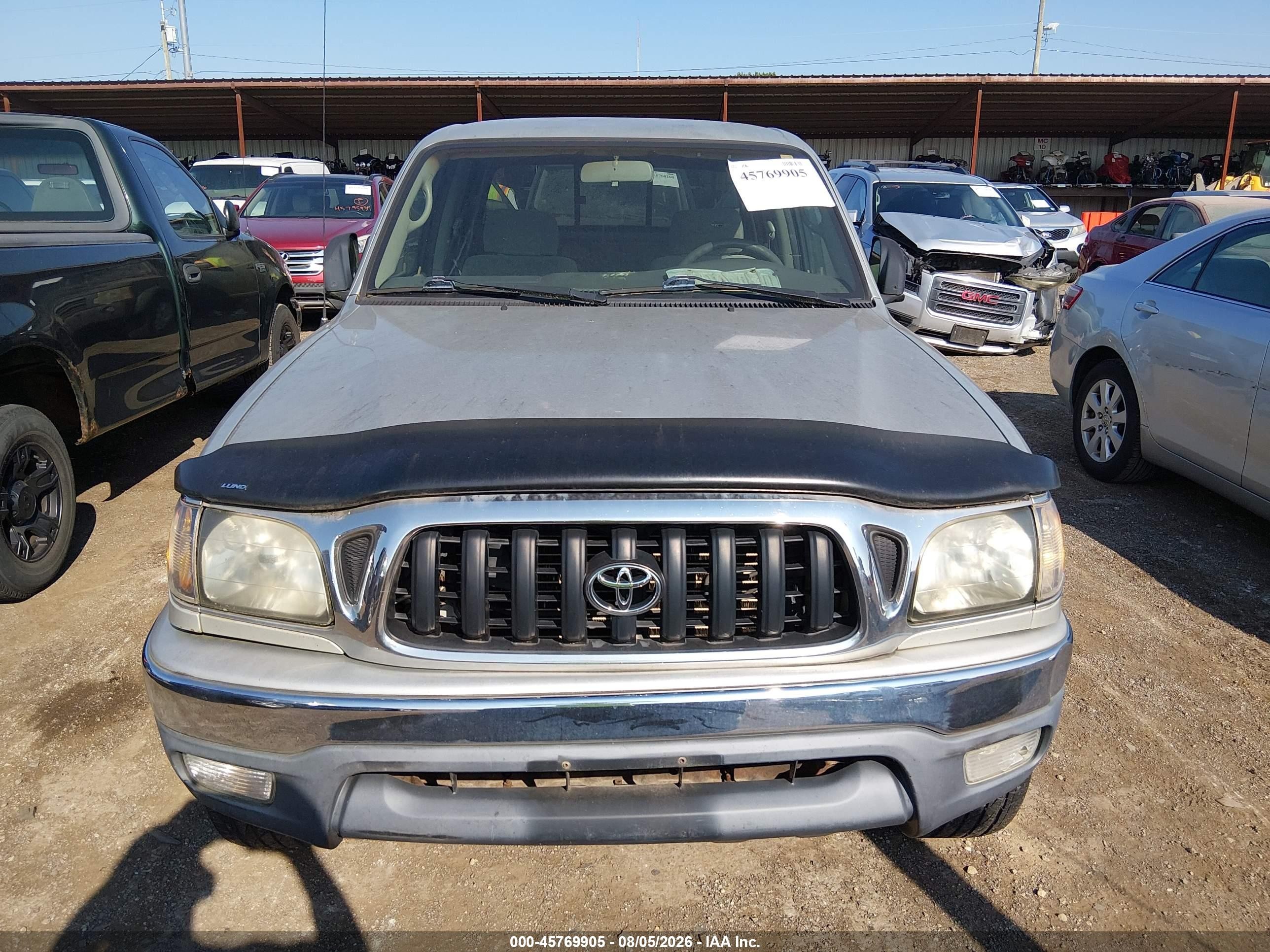 2004 Toyota Tacoma Prerunner V6 Silver vin: 5TEGN92N74Z394227