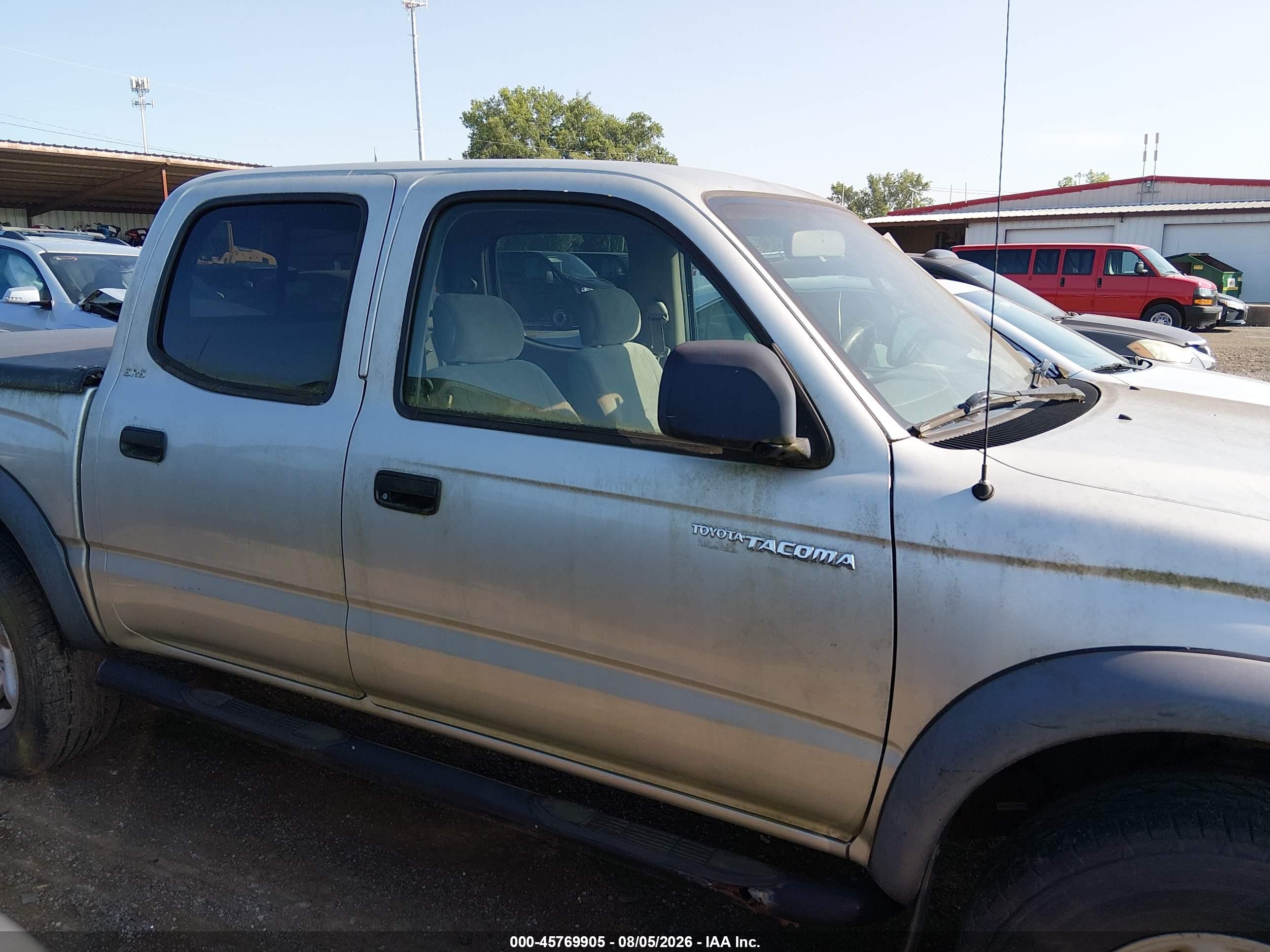 2004 Toyota Tacoma Prerunner V6 Silver vin: 5TEGN92N74Z394227